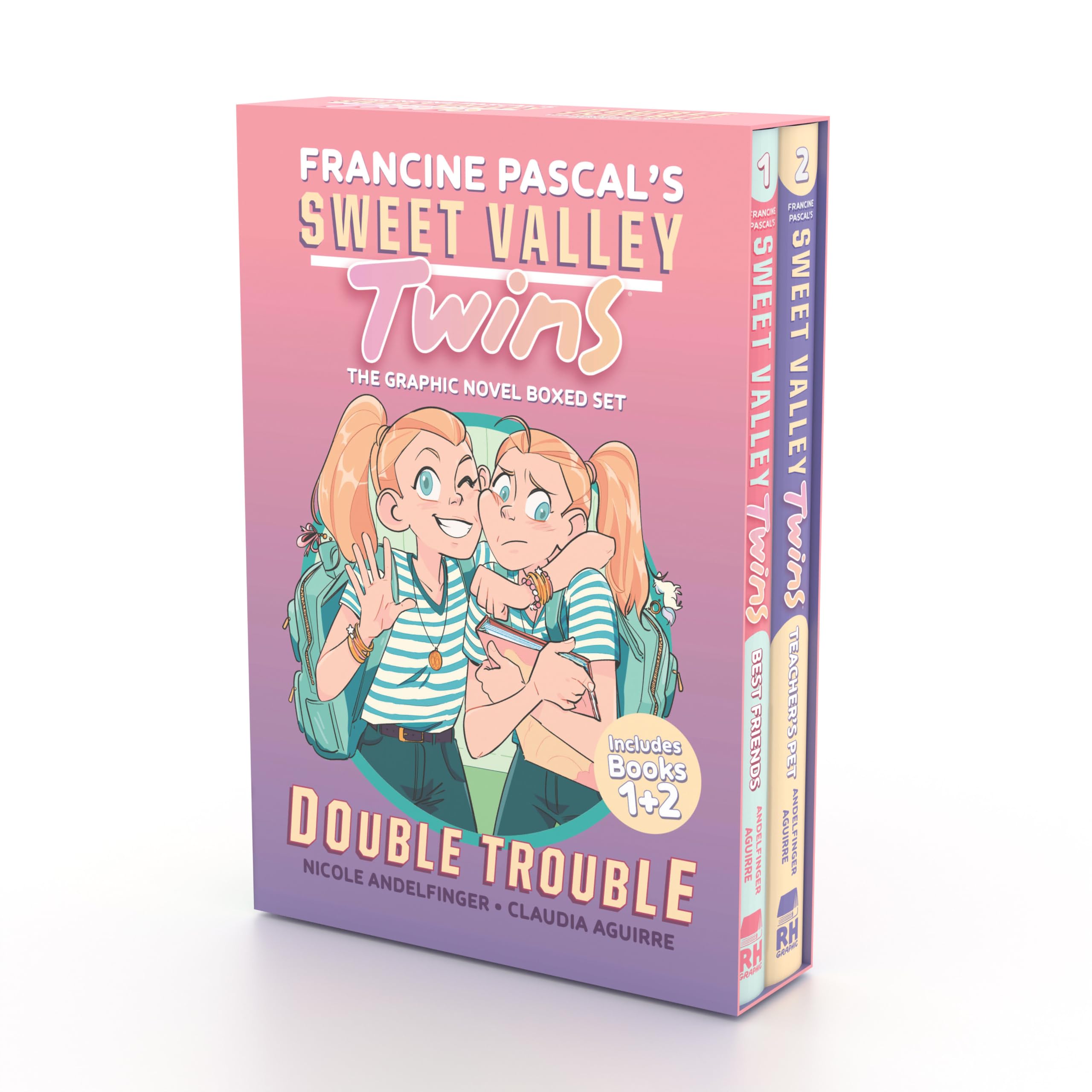 jaquette album Sweet Valley Twins: Double Trouble Boxed Set: Best Friends, Teacher's Pet (A Graphic Novel Boxed Set)