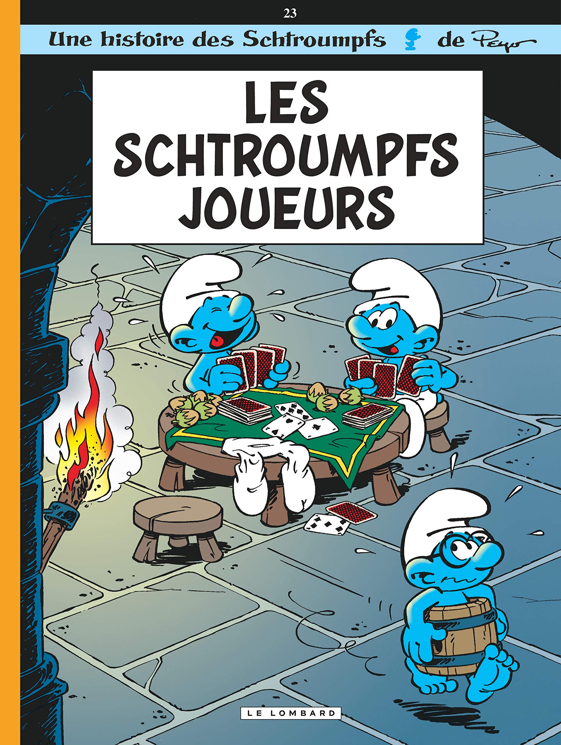 jaquette album Les Schtroumpfs, tome 23 : Les Schtroumpfs joueurs