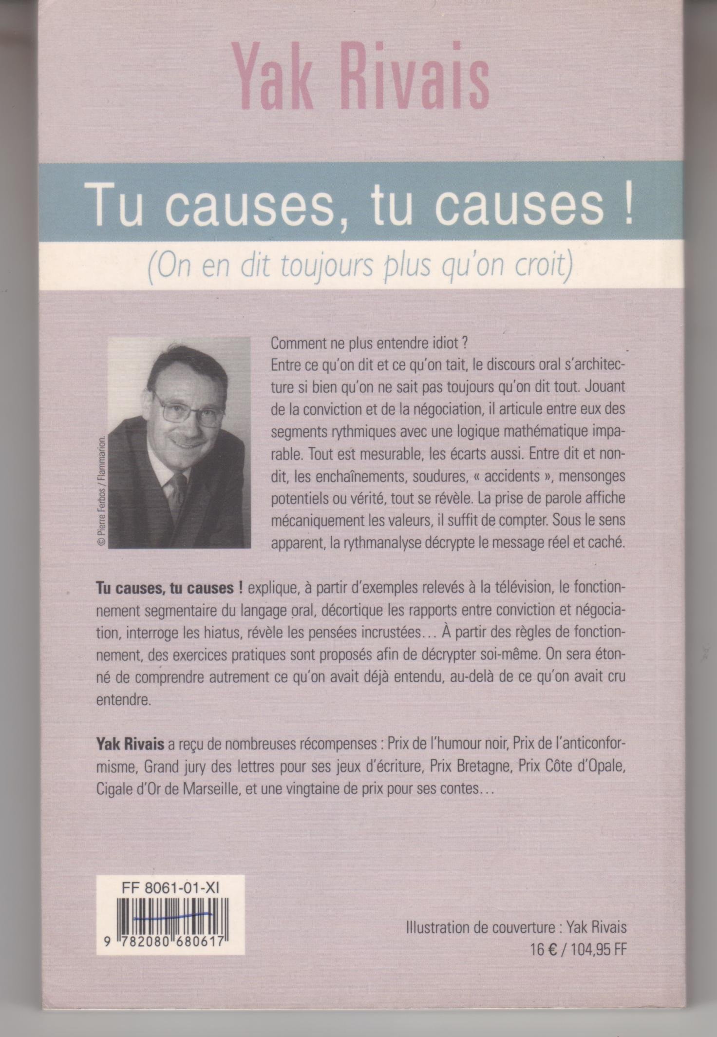 jaquette livre Tu causes, tu causes !