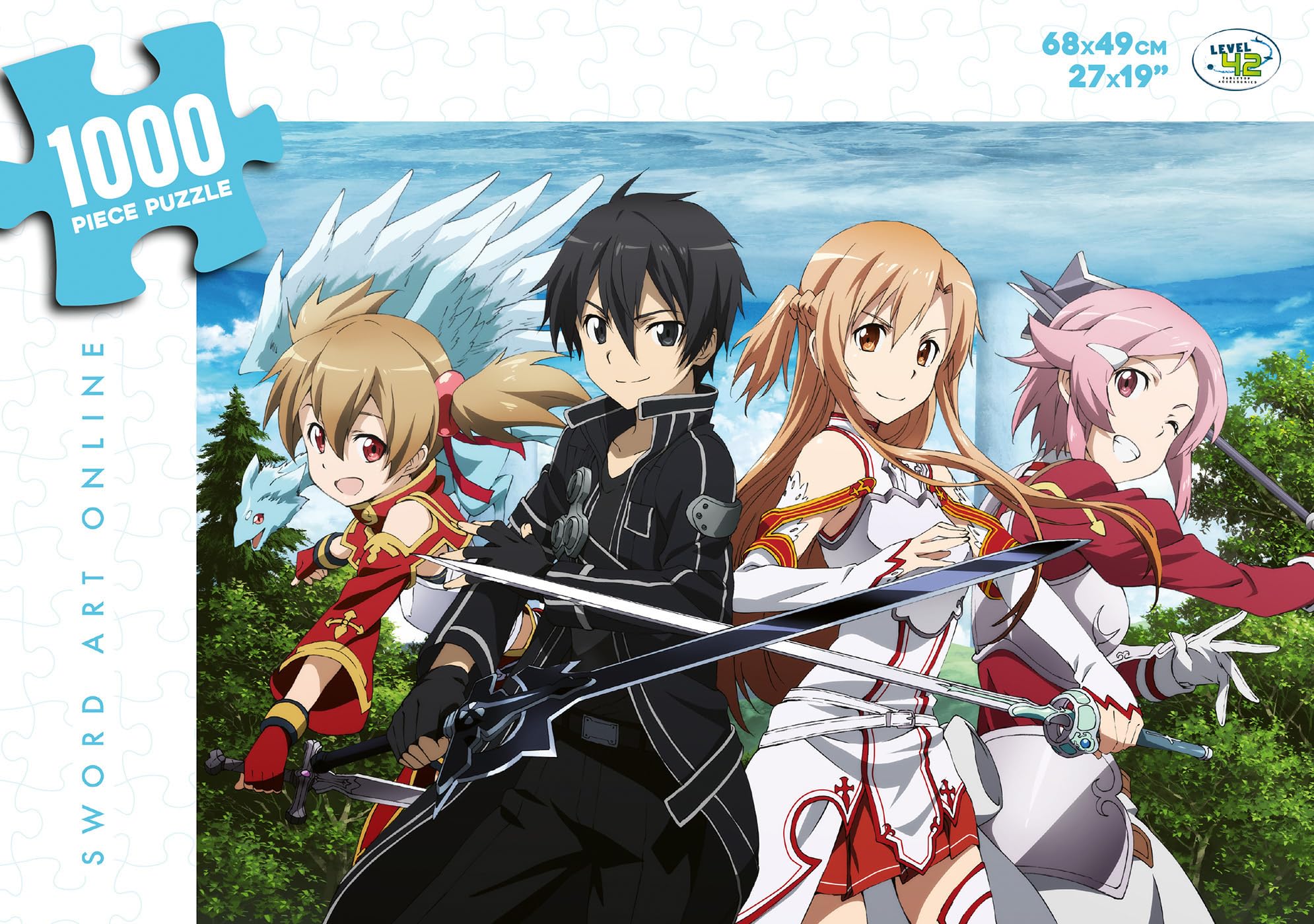 jaquette album Sword Art Online / Puzzle 1000 pièces / Jeu de Patience et de Réflexion / 68x49 cm