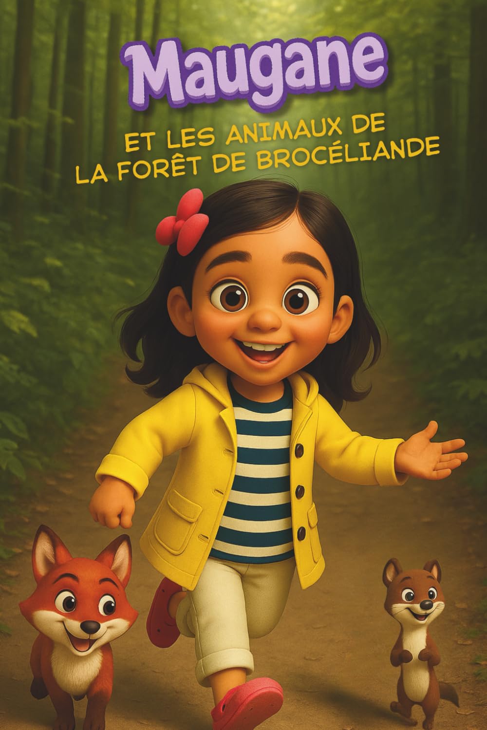 jaquette album Maugane et les animaux de la forêt de brocéliande: Un Carnet d'Exploration de Maugane l'intrépide