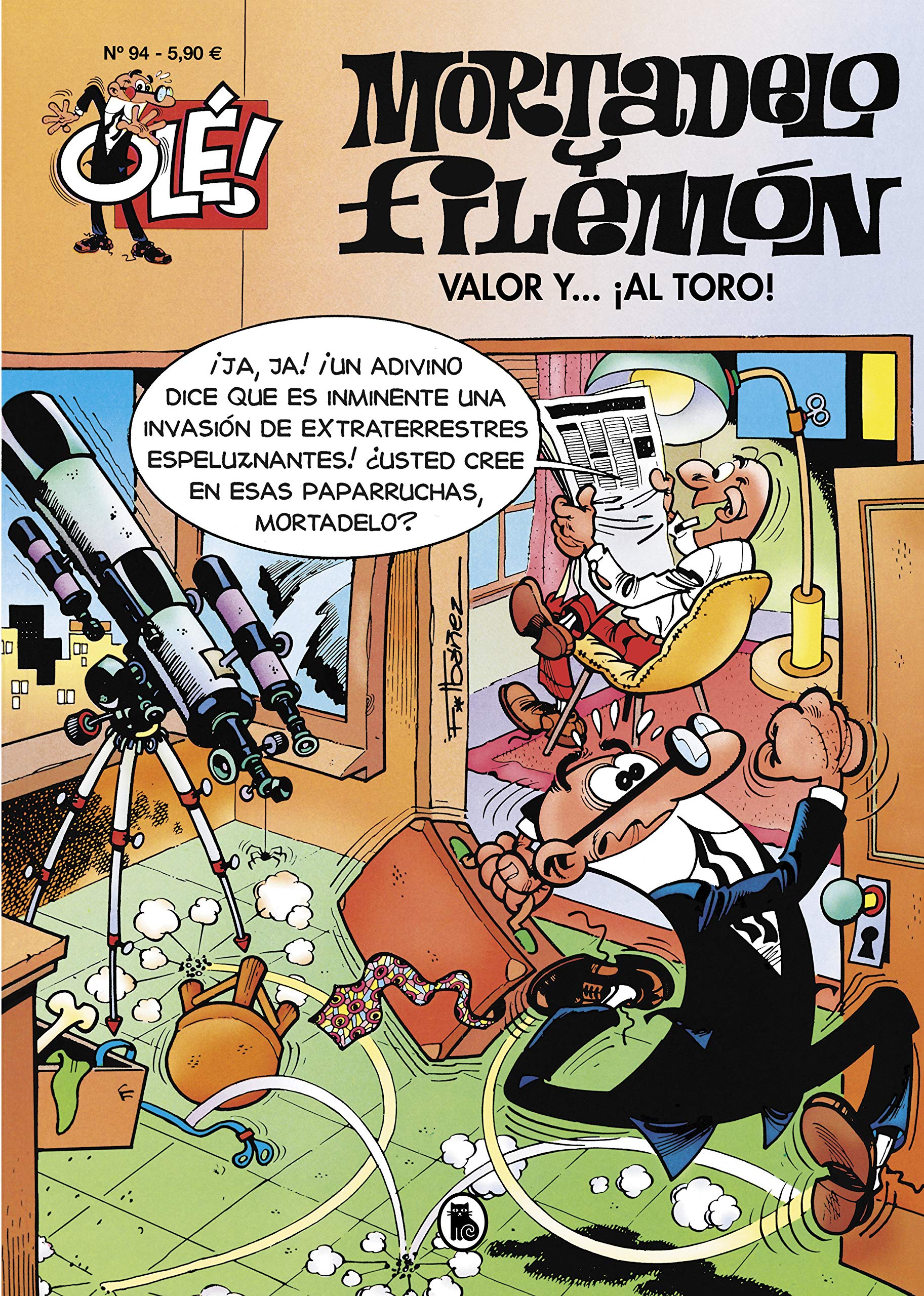 jaquette album Mortadelo y Filemón. Valor y... ¡Al toro! (Olé! Mortadelo 94)