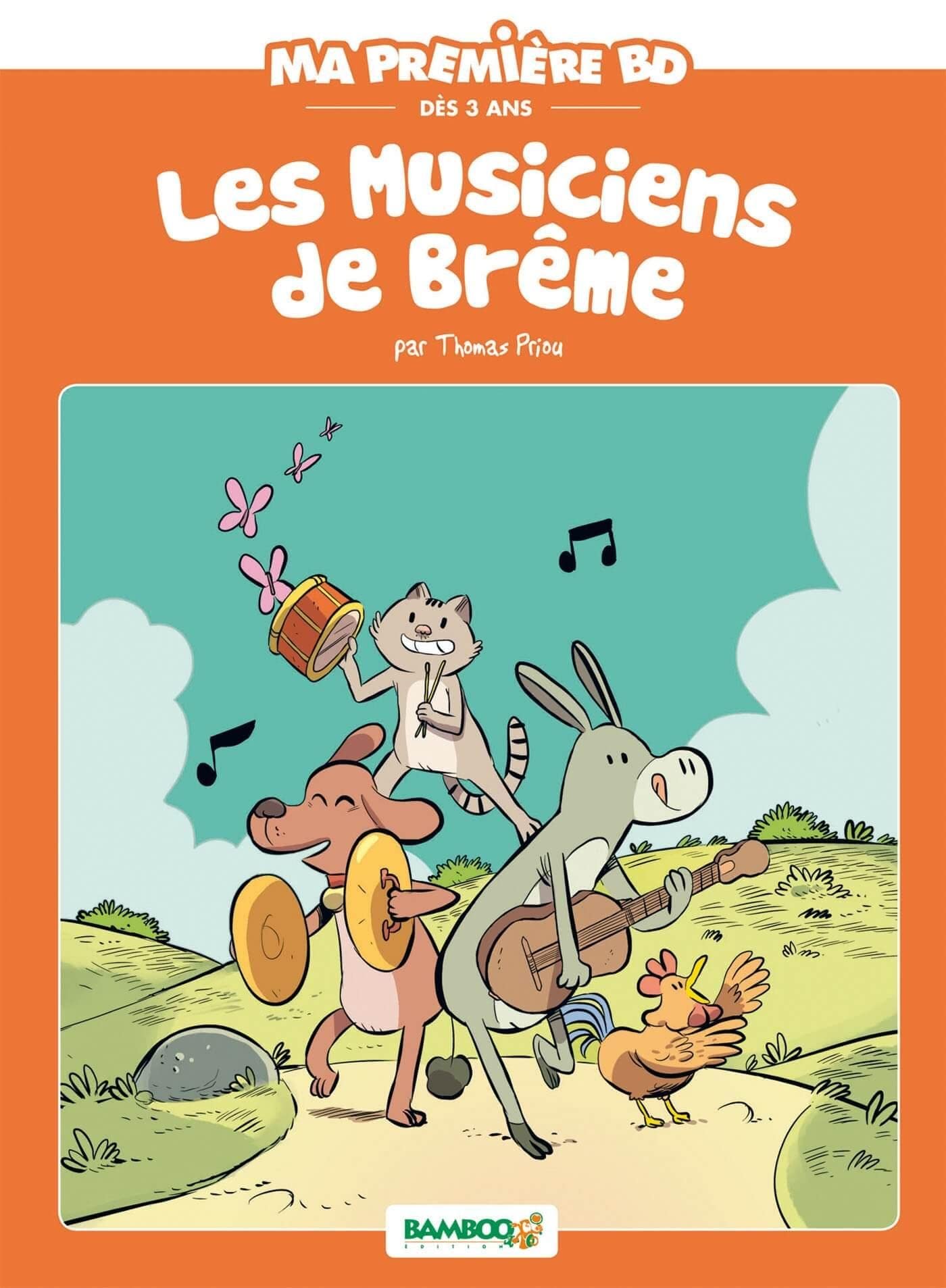 jaquette album Les Musiciens de Brême - top humour 2023 - Pouss