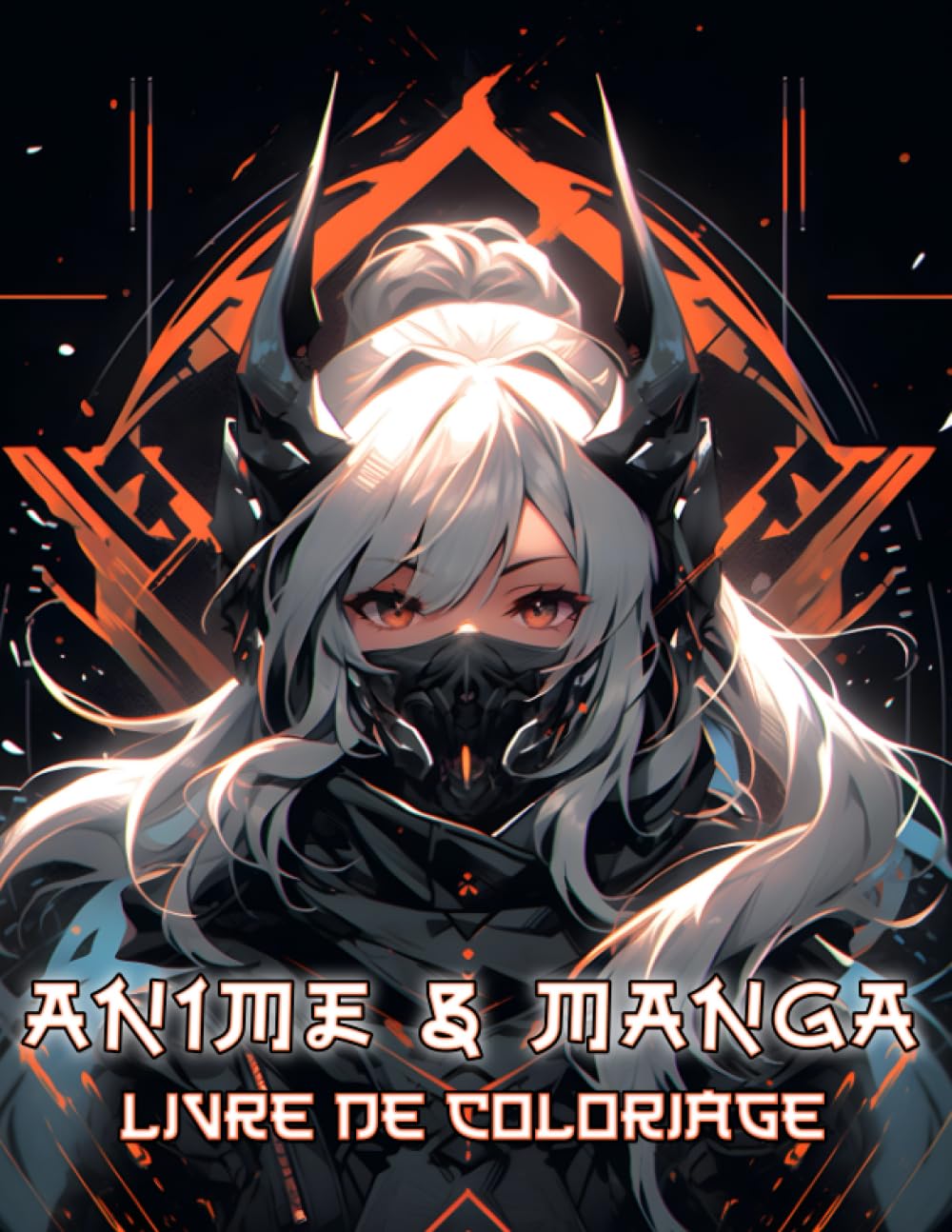 jaquette album Livre De Coloriage Anime & Manga: Un livre grand format regroupant de nombreux dessins de personnages célèbres d'animes et de mangas, spécialement ... les adolescents, les enfants et les adultes.