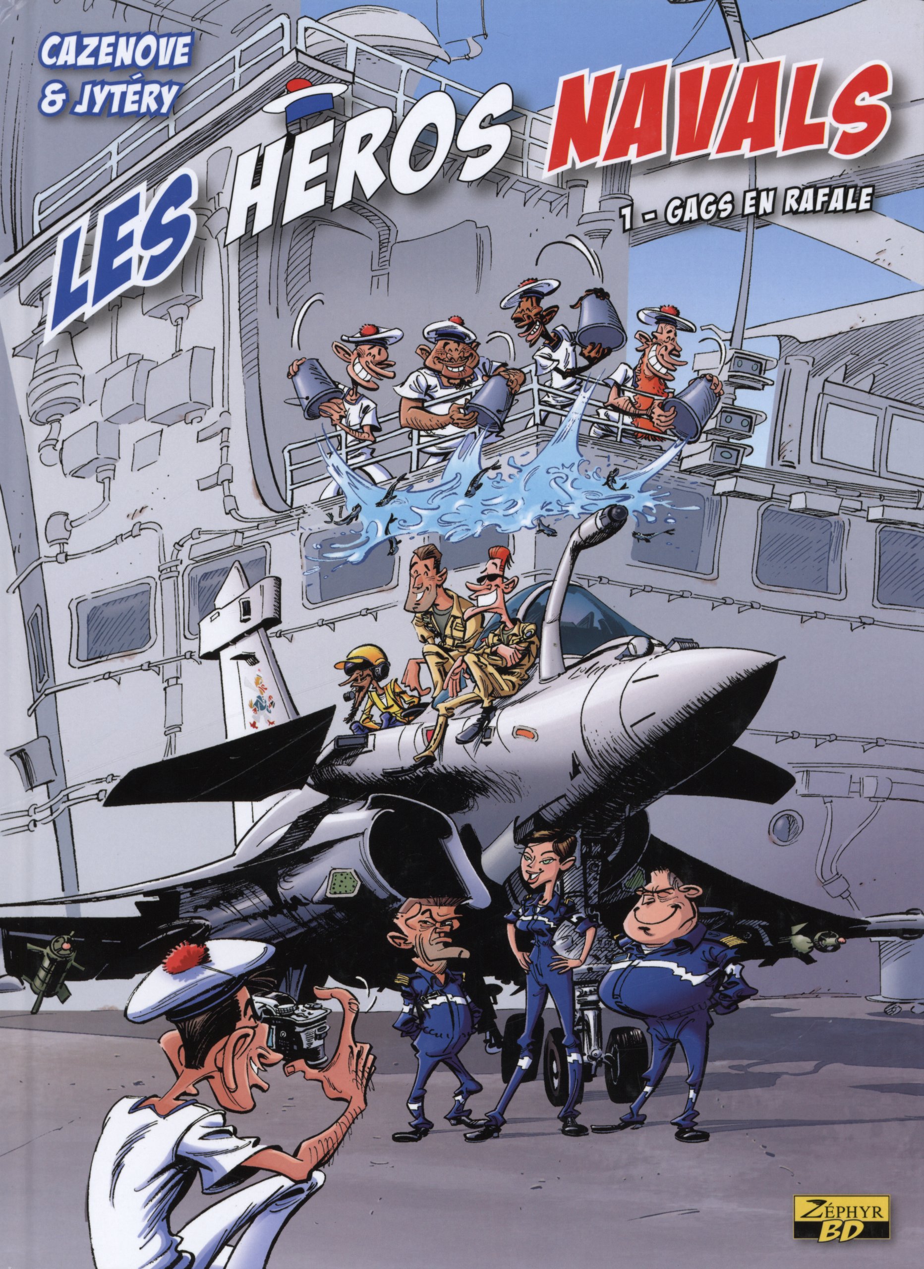 jaquette album HEROS NAVALS T01 GAGS EN RAFALE