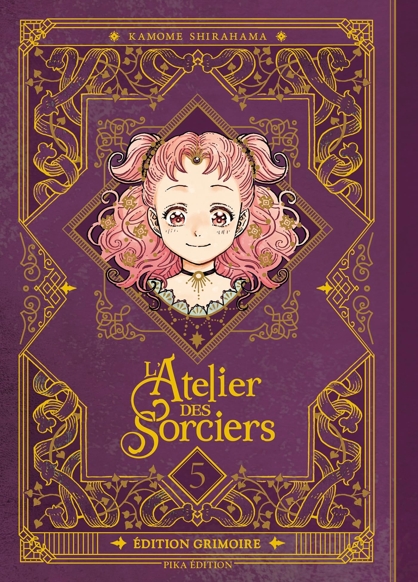 jaquette album L'Atelier des Sorciers T05 Edition Grimoire