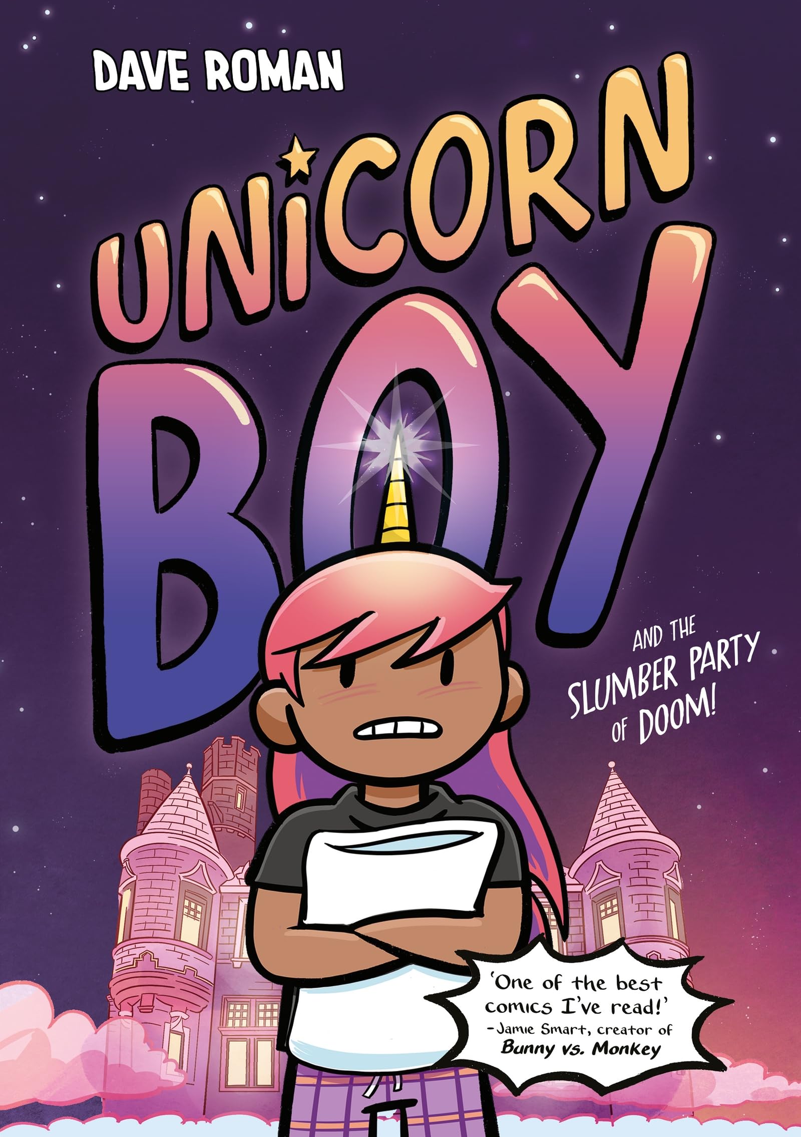 jaquette album Unicorn Boy and the Slumber Party of Doom: Book 2
