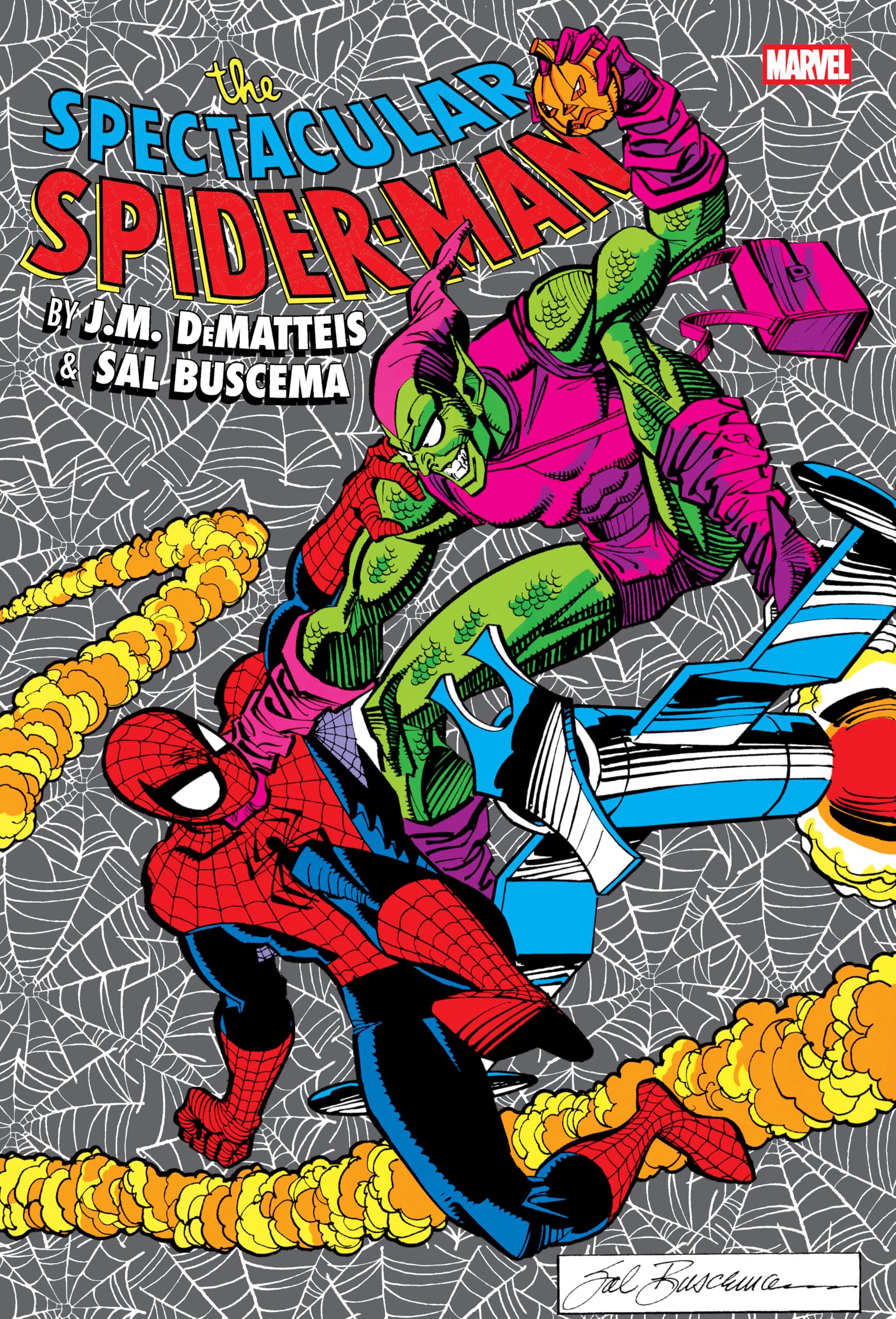 jaquette album SPECTACULAR SPIDER-MAN BY DEMATTEIS & BUSCEMA OMNIBUS SAL BUSCEMA GREEN GOBLIN C OVER