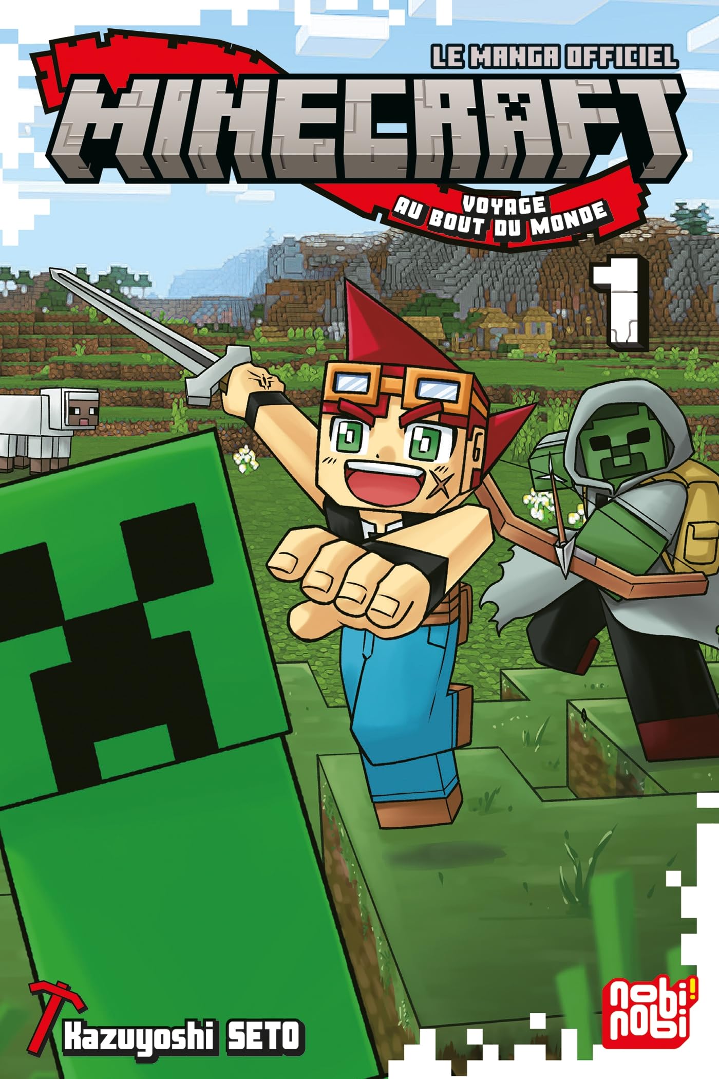 jaquette album Minecraft, le manga officiel - Voyage au bout du monde T01
