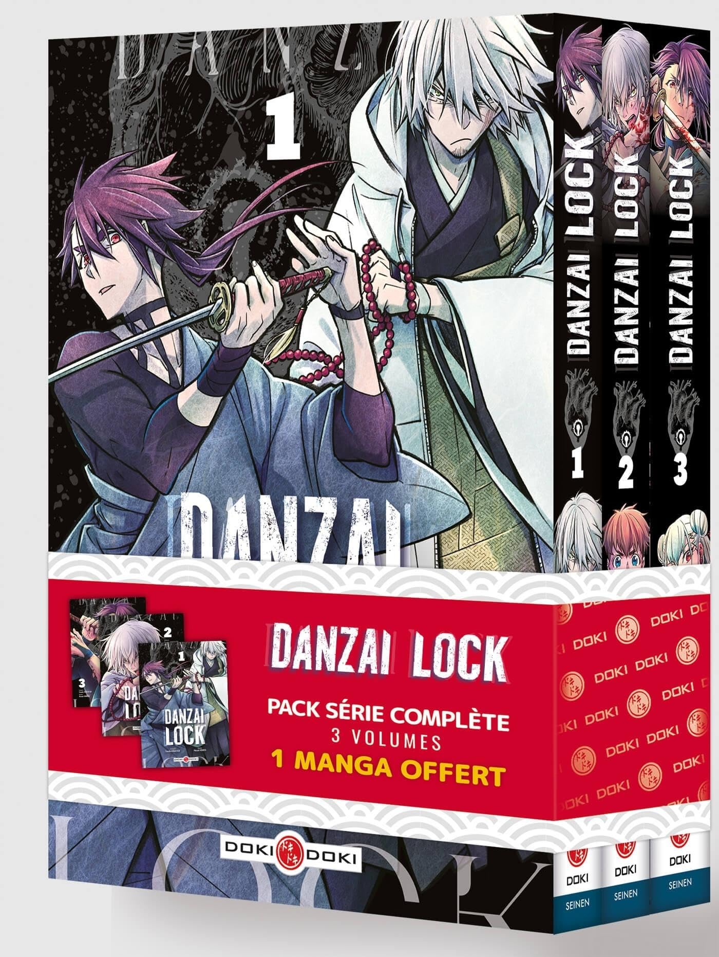 jaquette album Danzai Lock - Pack promo vol. 01 à 03 - 1 Volume offert