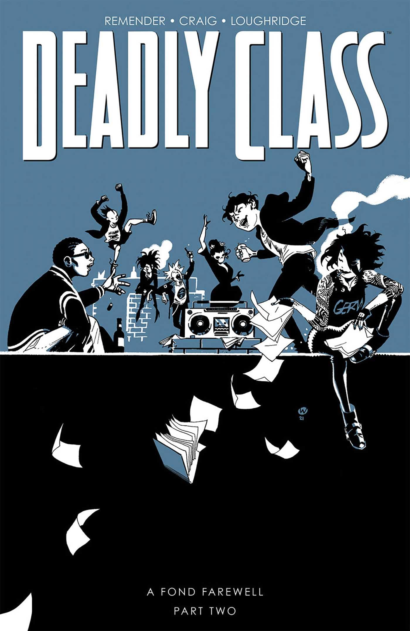 jaquette album Deadly Class, Volume 12: A Fond Farewell, Part Two