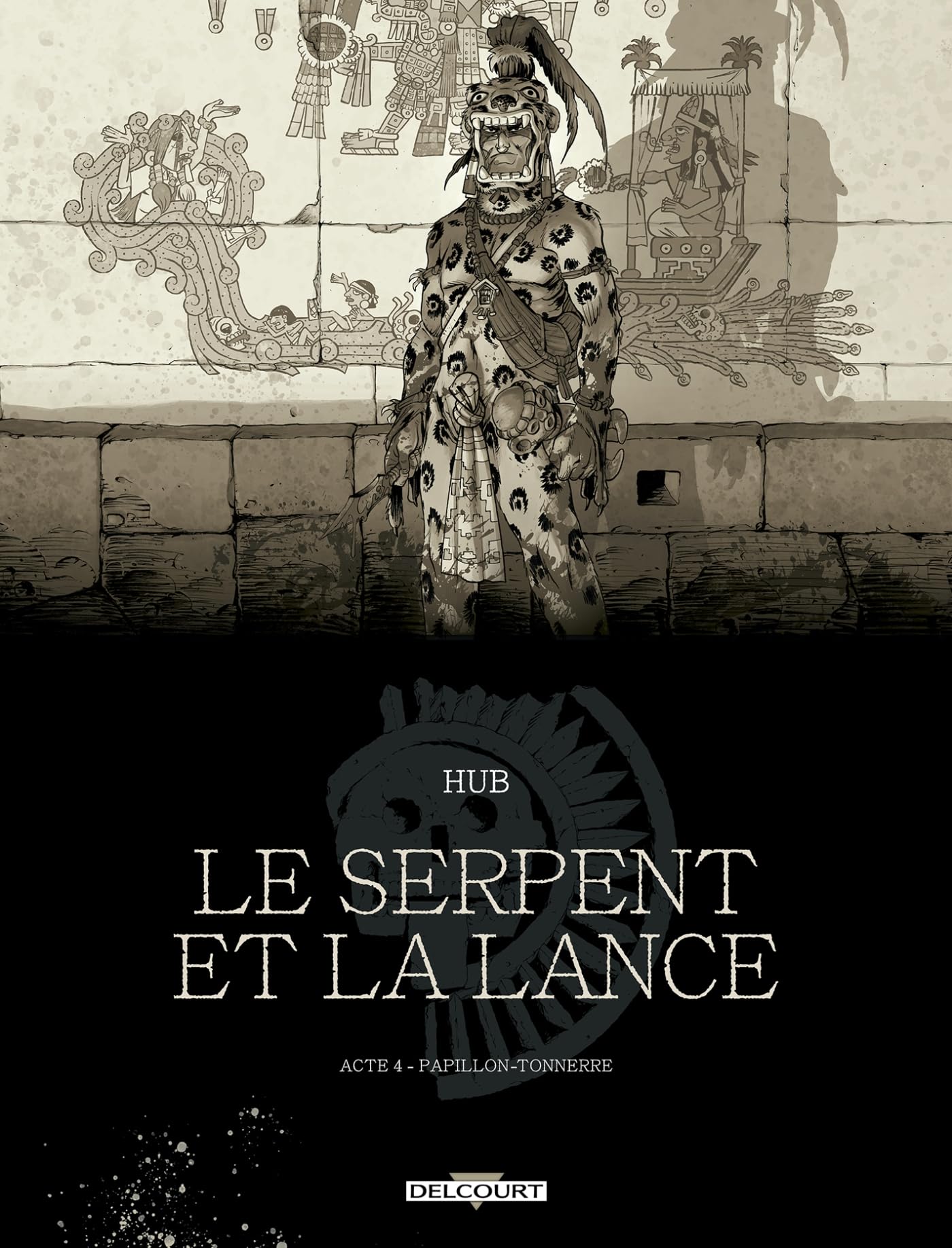 jaquette album Le Serpent et la Lance T04 - Édition NB: Papillon-Tonnerre