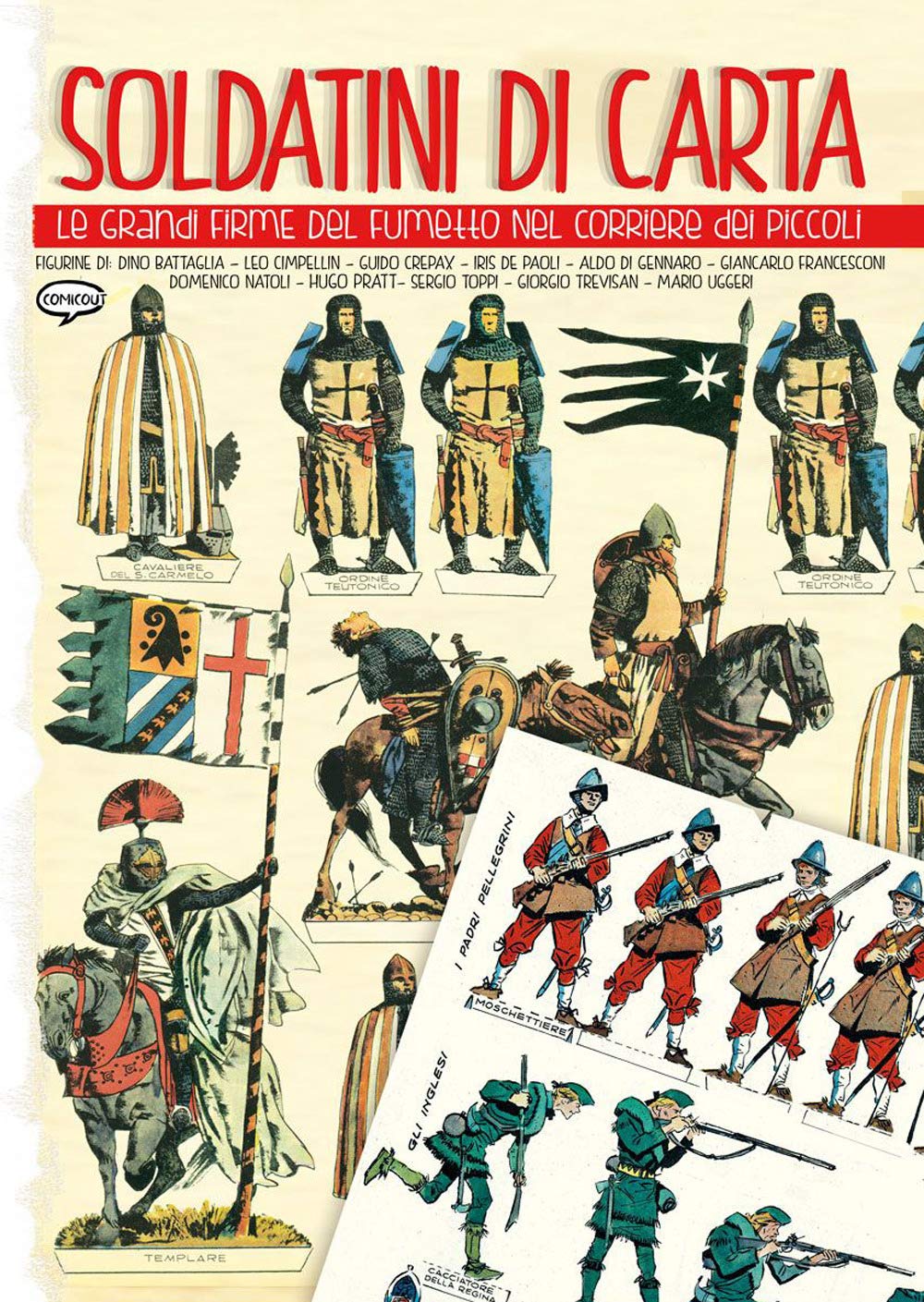 jaquette album Soldatini di carta. Le grandi firme del fumetto nel Corriere dei Piccoli