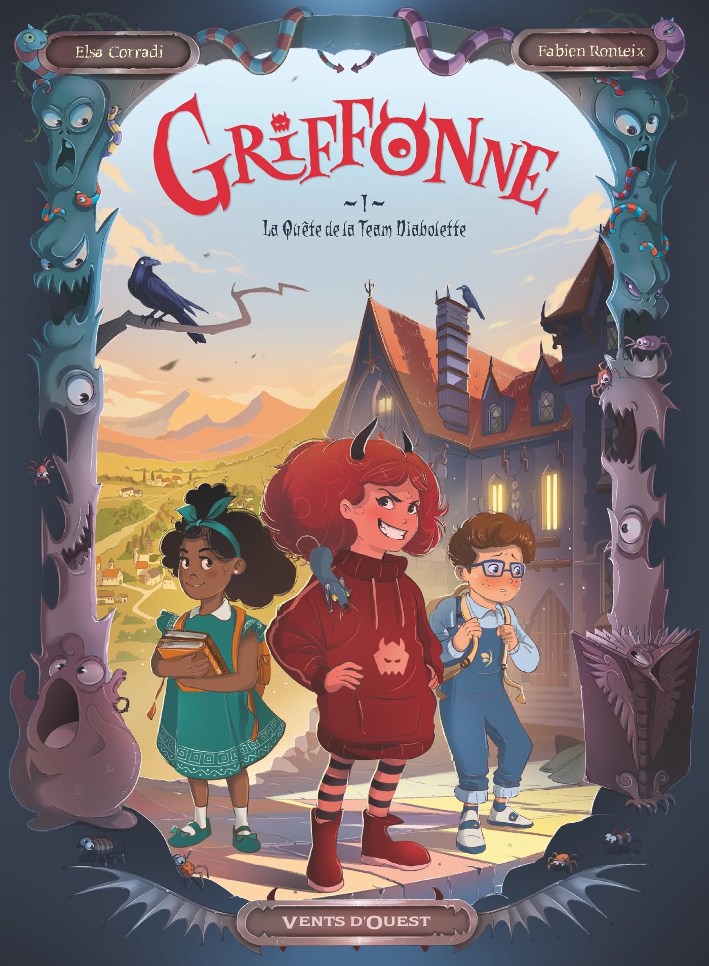 jaquette album Griffonne - Tome 01: La quête de la Team Diabolette