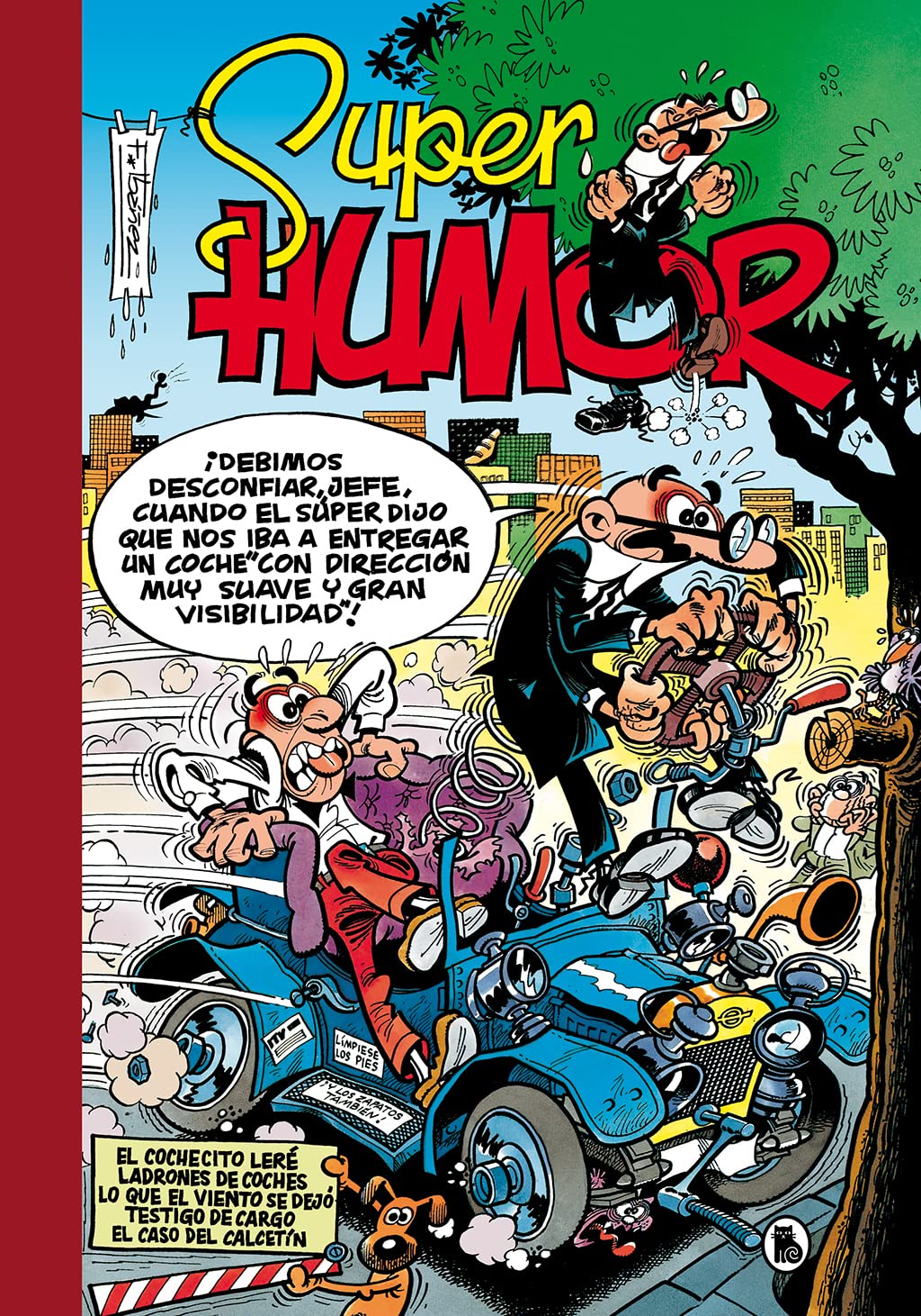 jaquette album El cochecito leré | Ladrones de coches | Lo que el viento se dejó | Testigo de cargo | El caso del calcetín (Súper Humor Mortadelo 6)