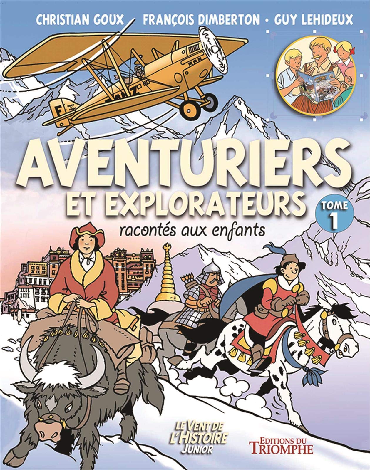 jaquette album Aventuriers et explorateurs racontés aux enfants tome 1