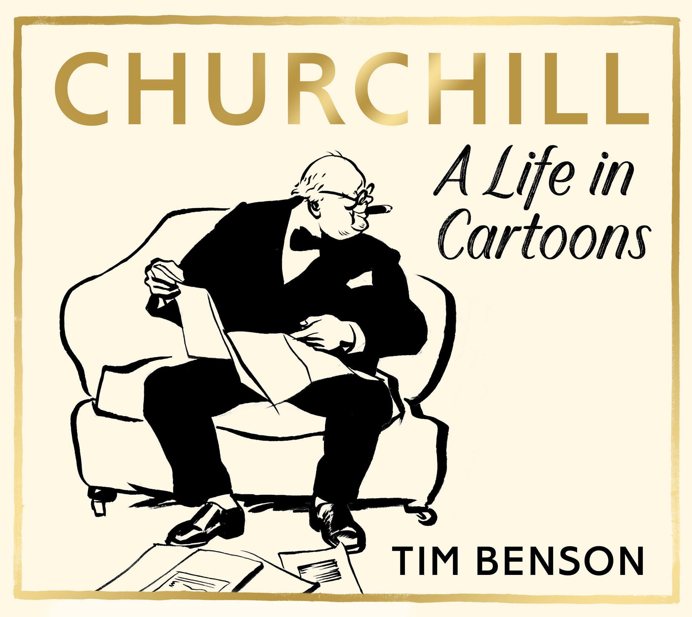 jaquette livre Churchill: A Life in Cartoons