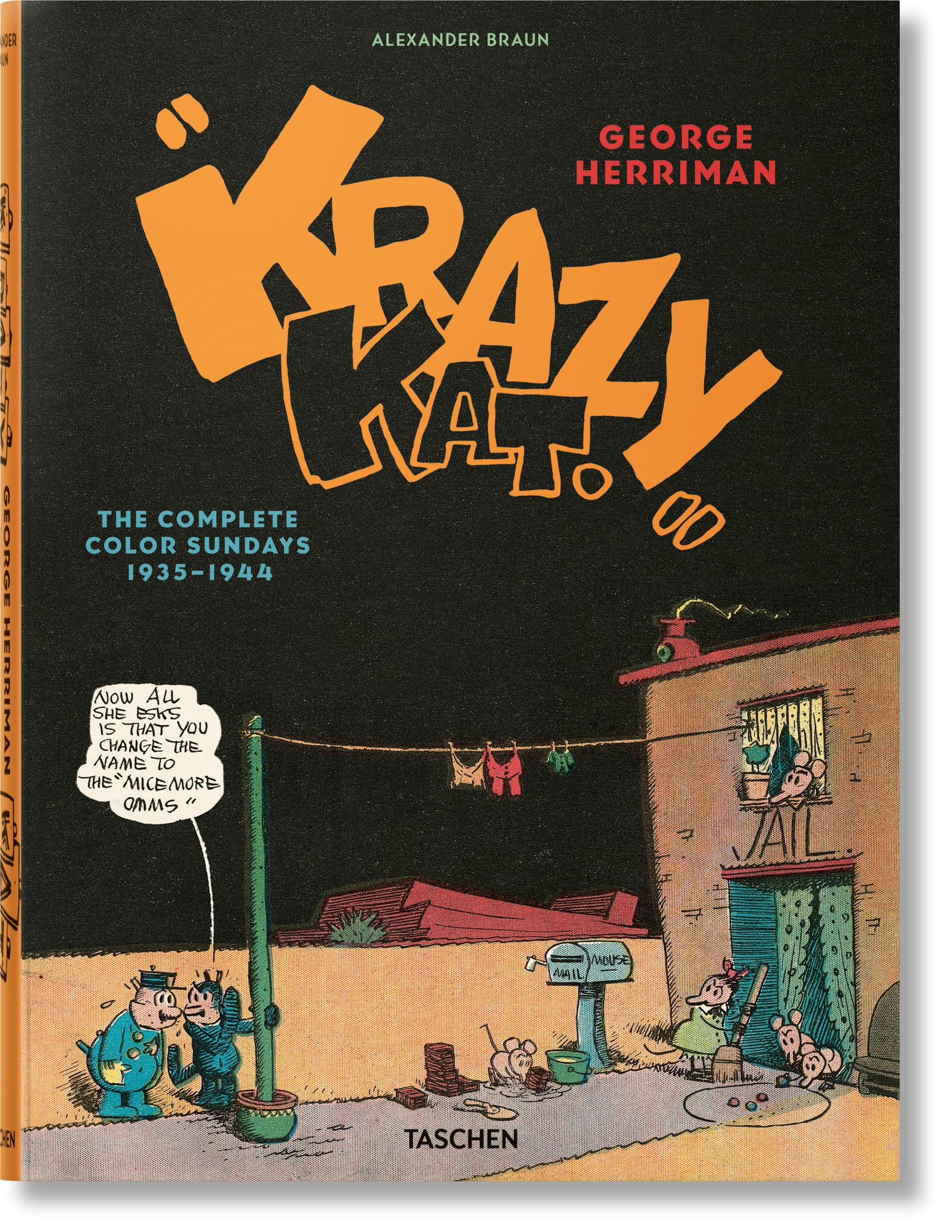 jaquette livre George Herriman. Krazy Kat. The Complete Color Sundays 1935–1944