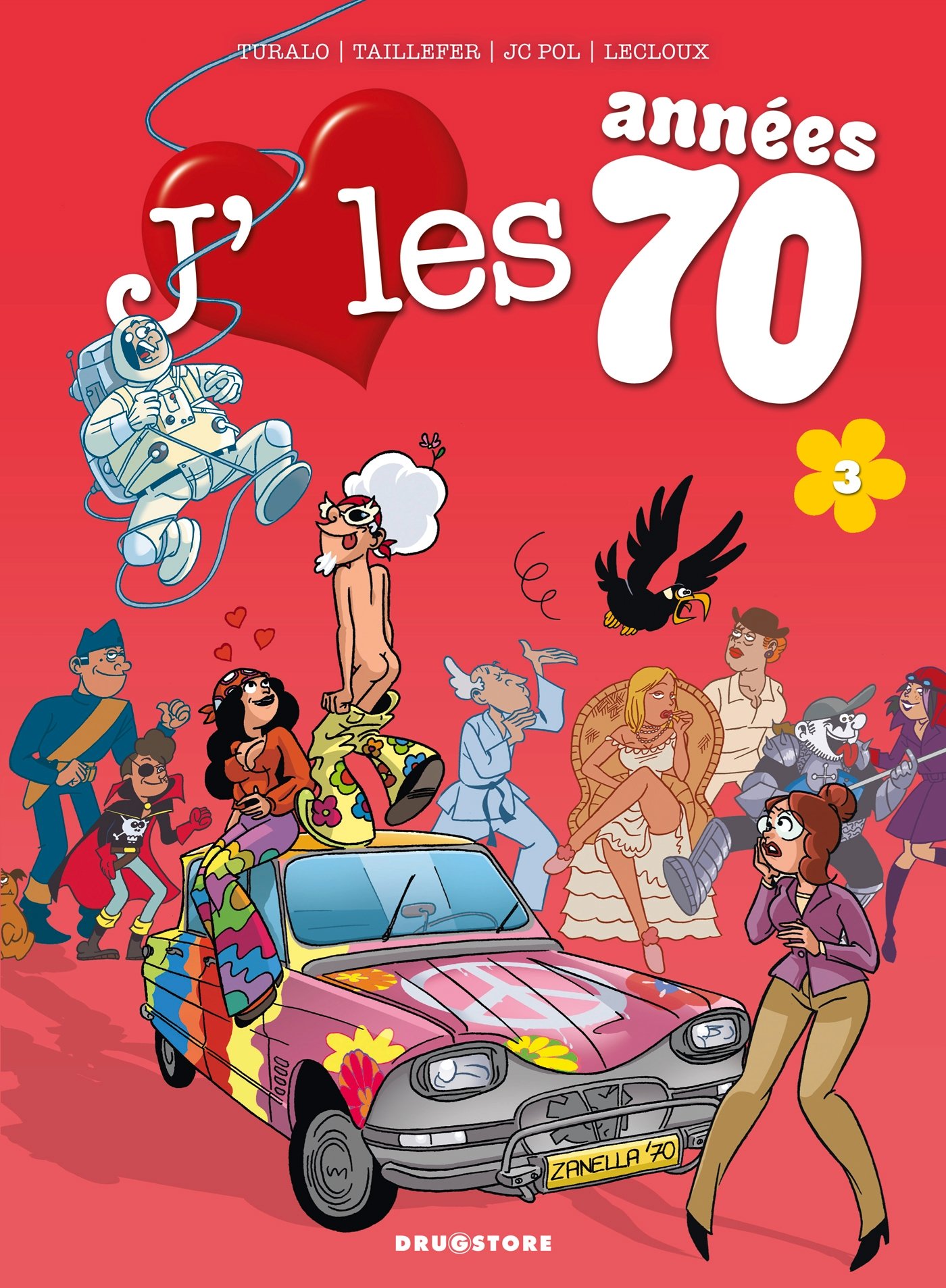 jaquette album J'aime les années 70 - Tome 03: Coucou, nous revoilou !