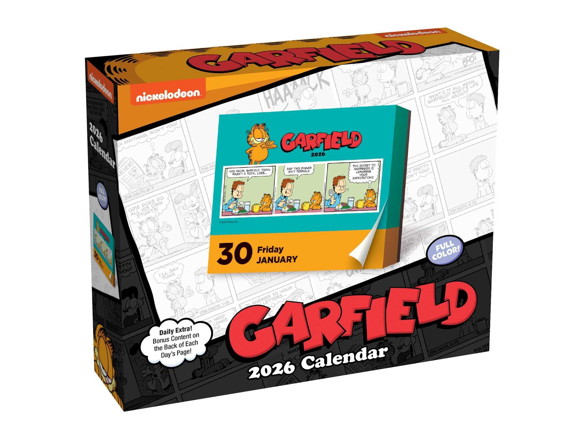 jaquette livre Garfield 2026 Day-to-Day Calendar
