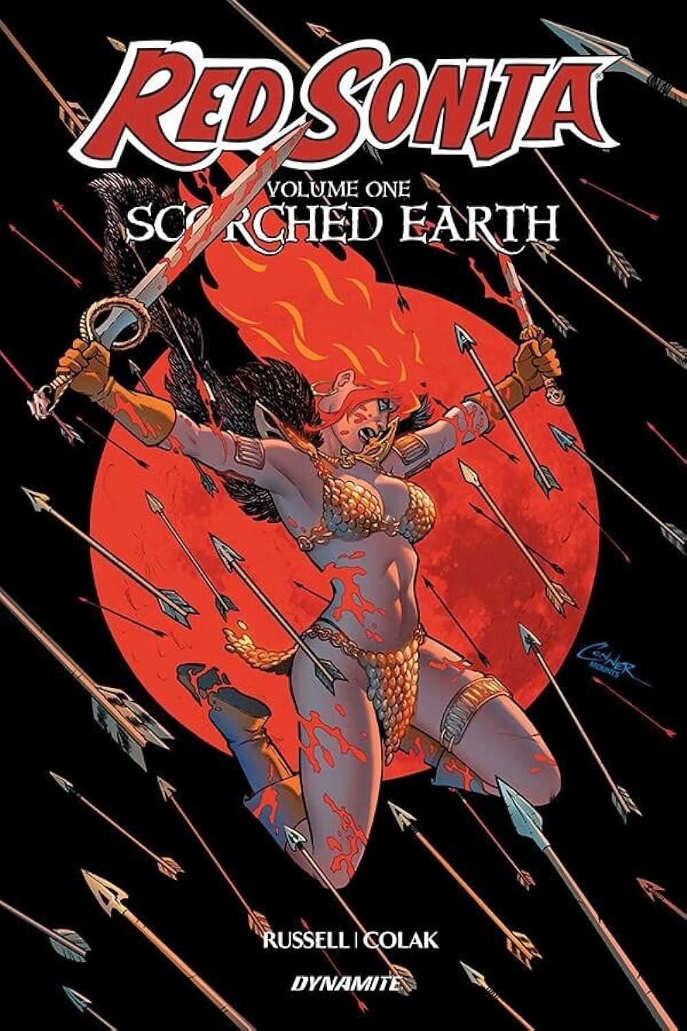jaquette album Red Sonja Volume 1: Scorched Earth