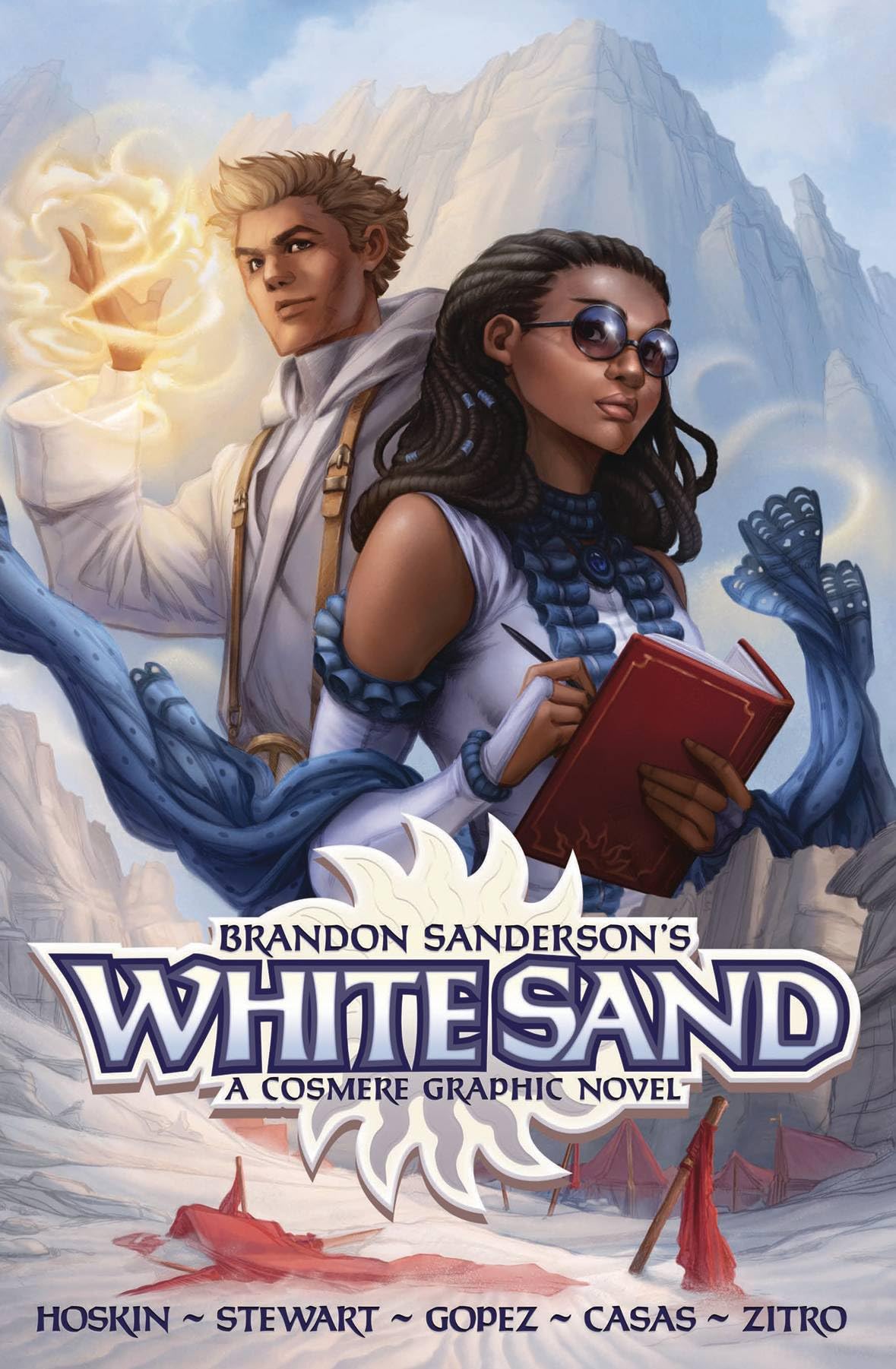 jaquette album Brandon Sanderson's White Sand Omnibus