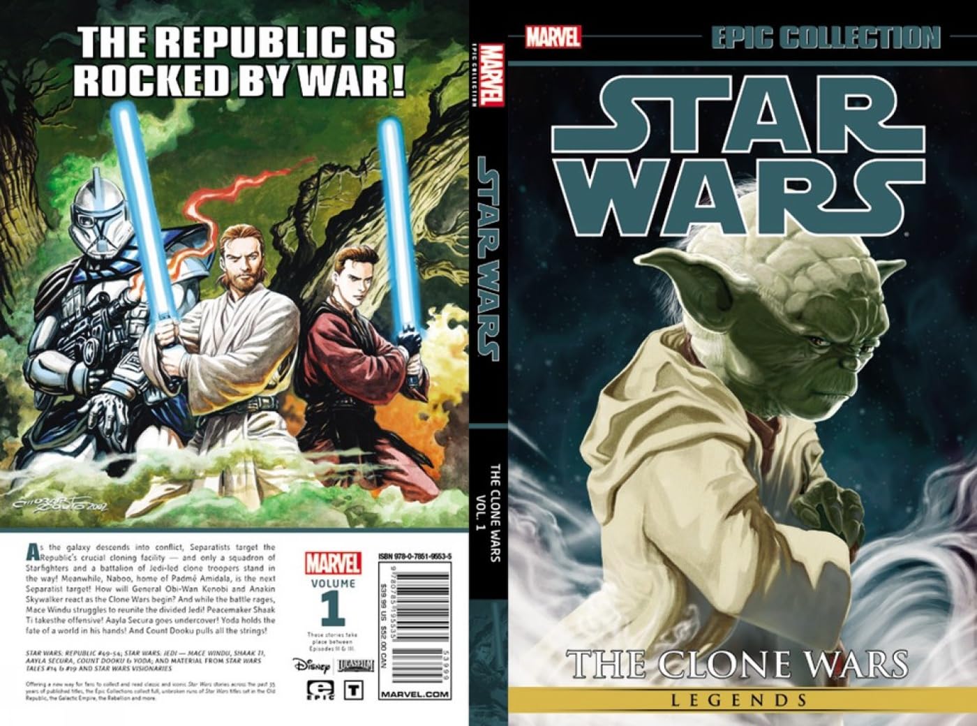 jaquette album Star Wars Legends Epic Collection: The Clone Wars Vol. 1