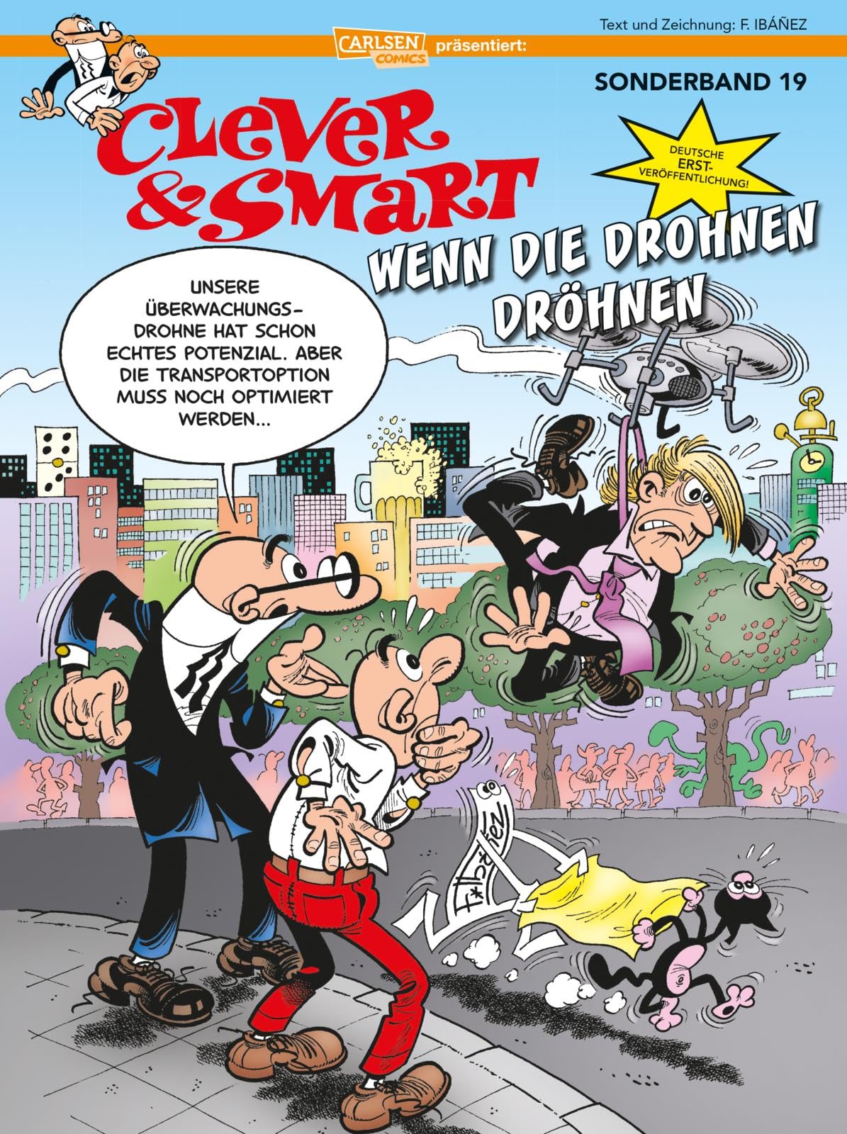 jaquette album Clever und Smart Sonderband 19: Wenn die Drohnen dröhnen: Klassiker des anarchischen Humors
