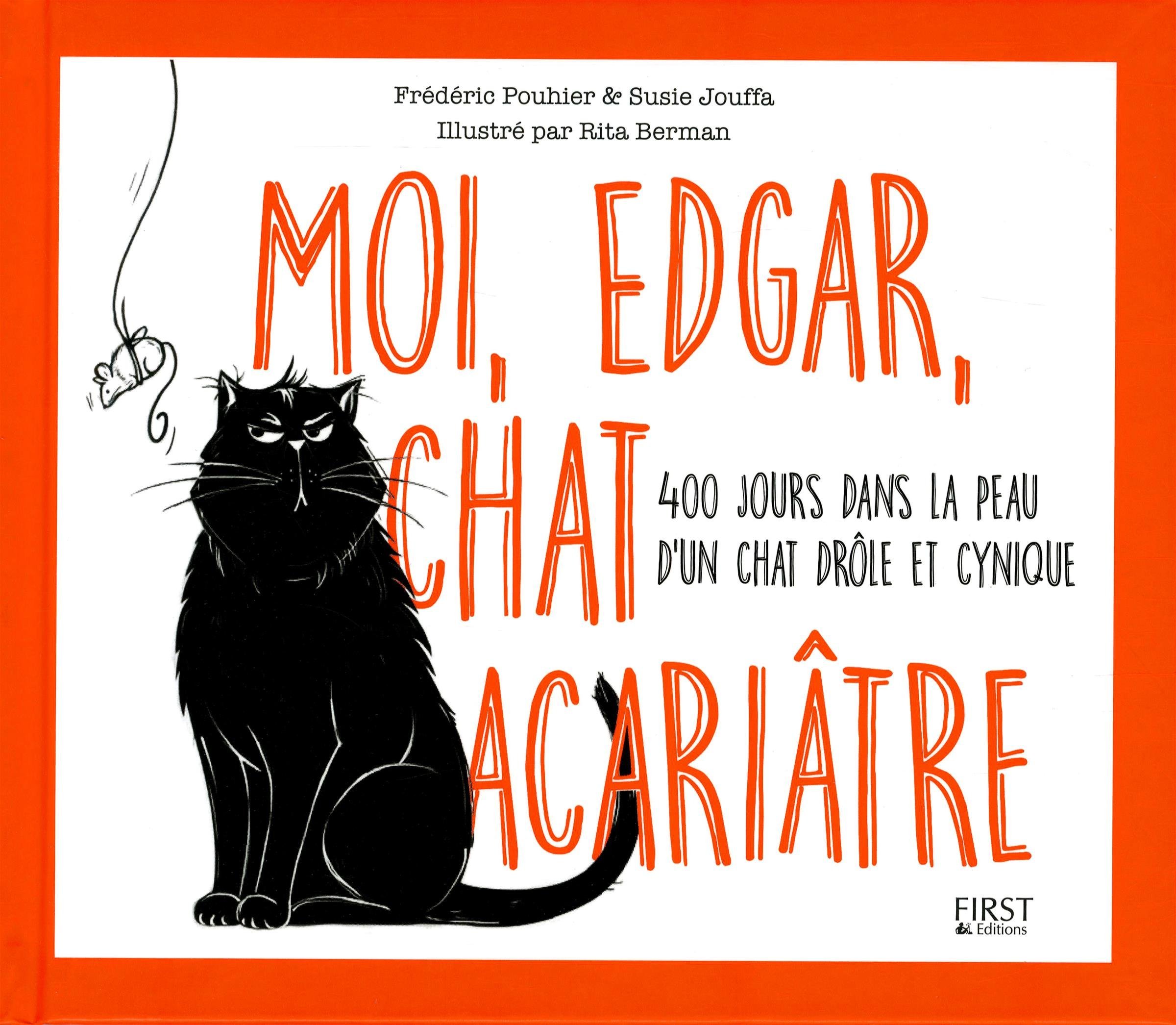 jaquette livre Moi, Edgar, chat acariâtre