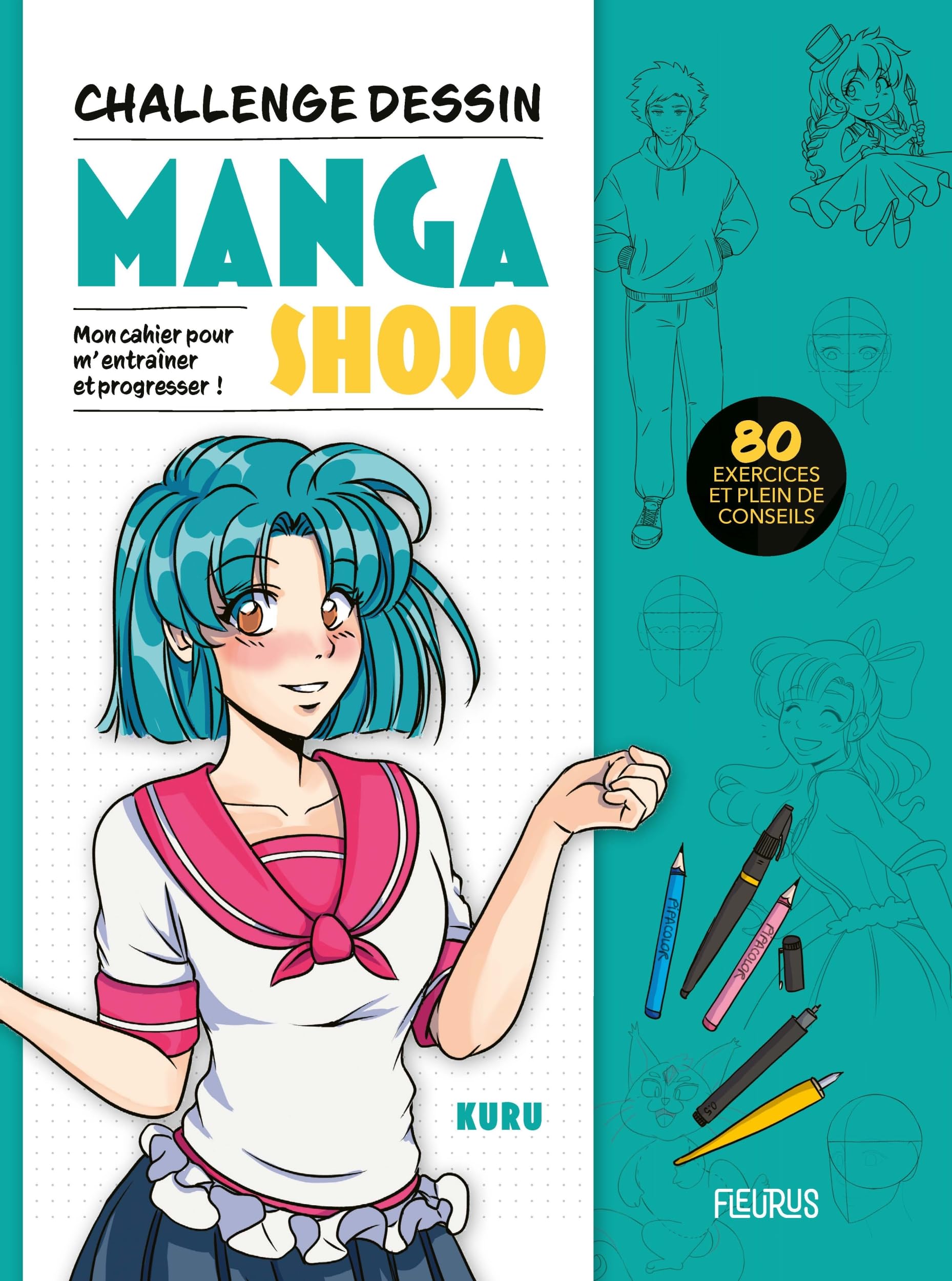 jaquette album Challenge dessin - Manga Shojo