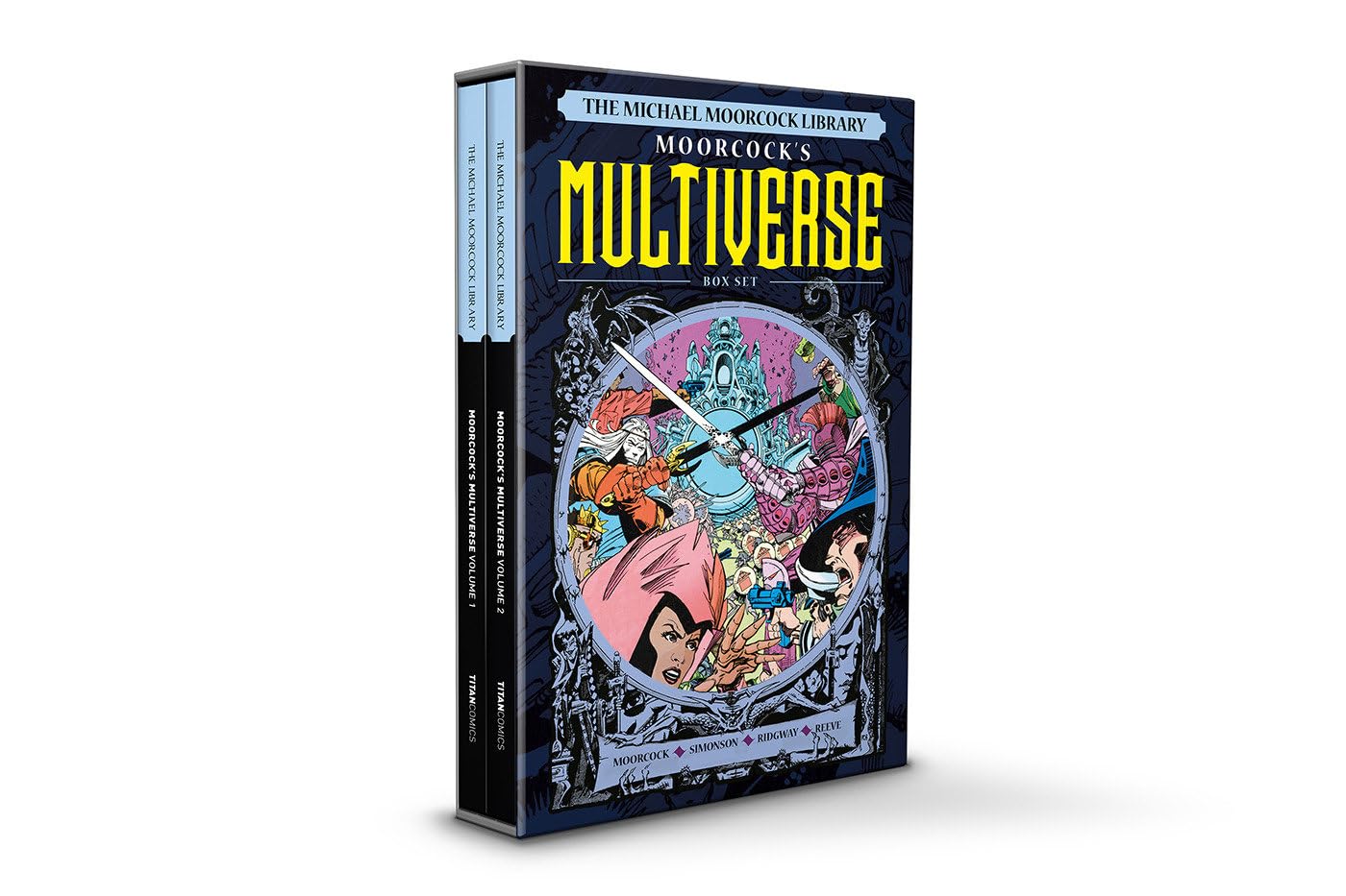 jaquette album The Michael Moorcock Library the Multiverse Slipcase Set