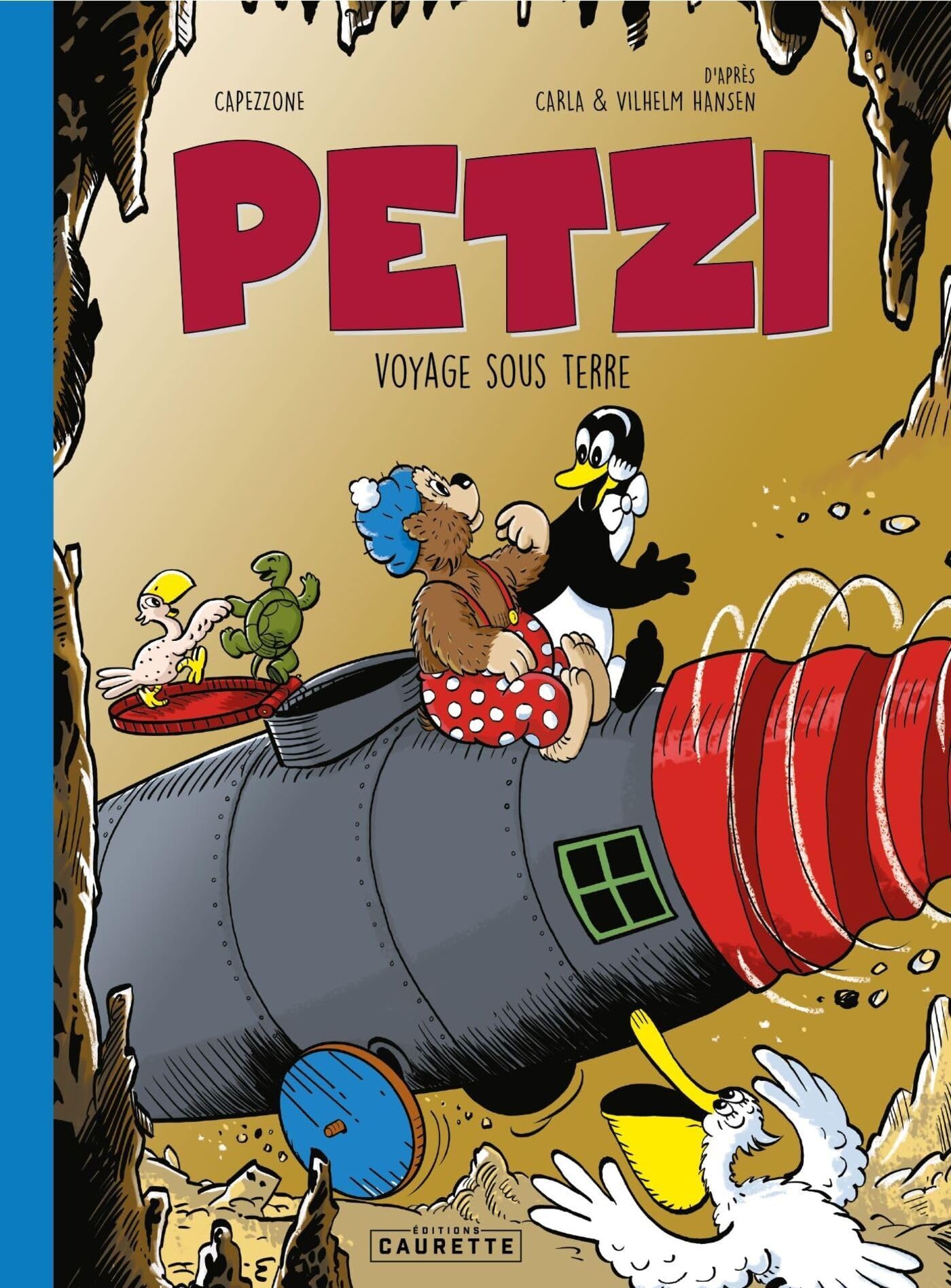 jaquette album Petzi voyage sous terre
