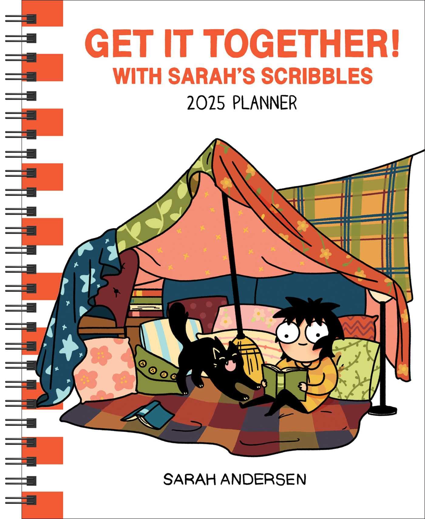 jaquette livre Sarah's Scribbles 12-Month 2025 Monthly/Weekly Planner Calendar: Get It Together!