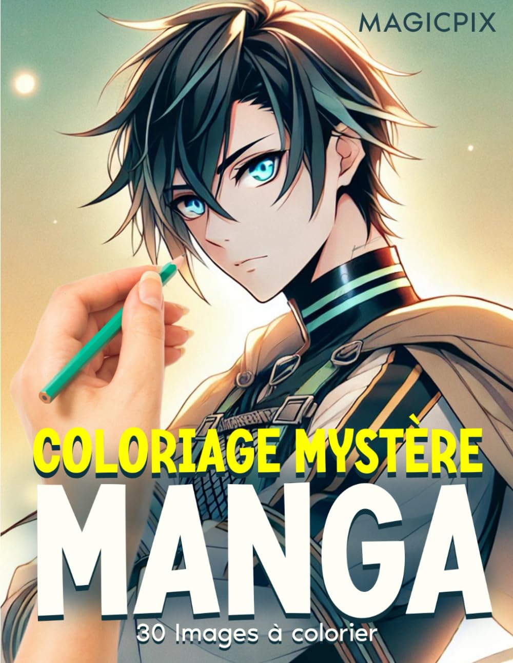 jaquette album Coloriage mystere manga: coloriage pour Adulte Numéroté dans l'univers manga japonais