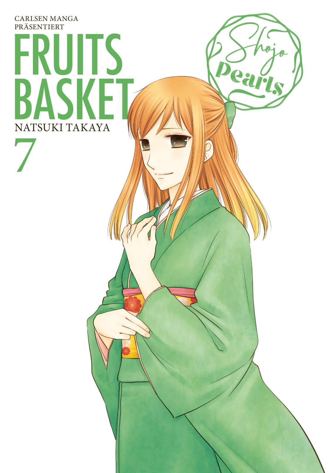 jaquette album Fruits Basket Pearls 7: Die Neuausgabe in edlen Doppelbänden mit Farbseiten-Galerie und schimmerndem Perlmutt-Cover