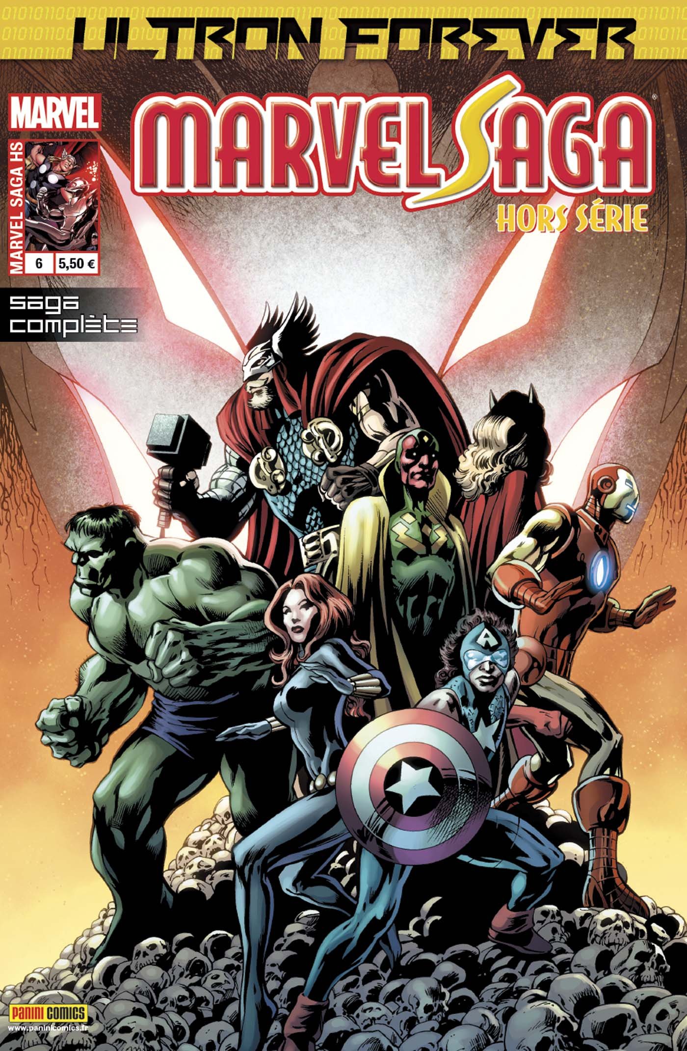 jaquette album Marvel saga h s 6 : ultron forever