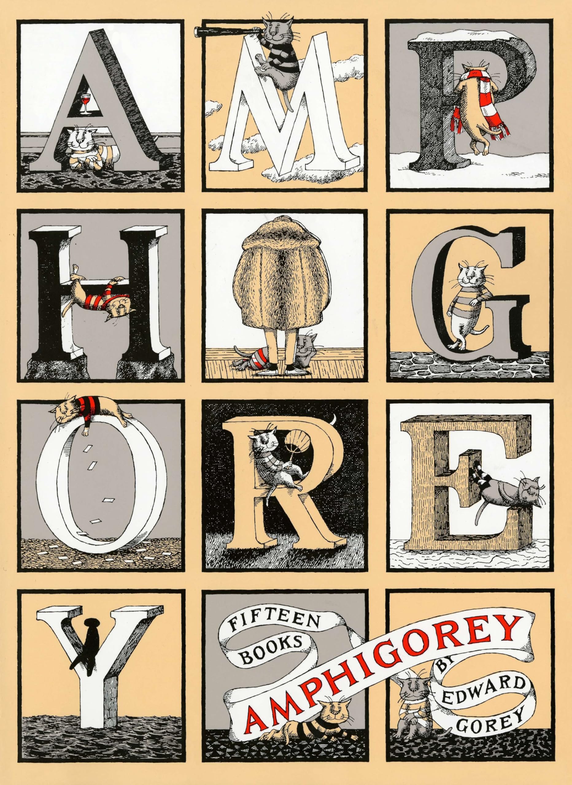 jaquette livre Amphigorey: Fifteen Books