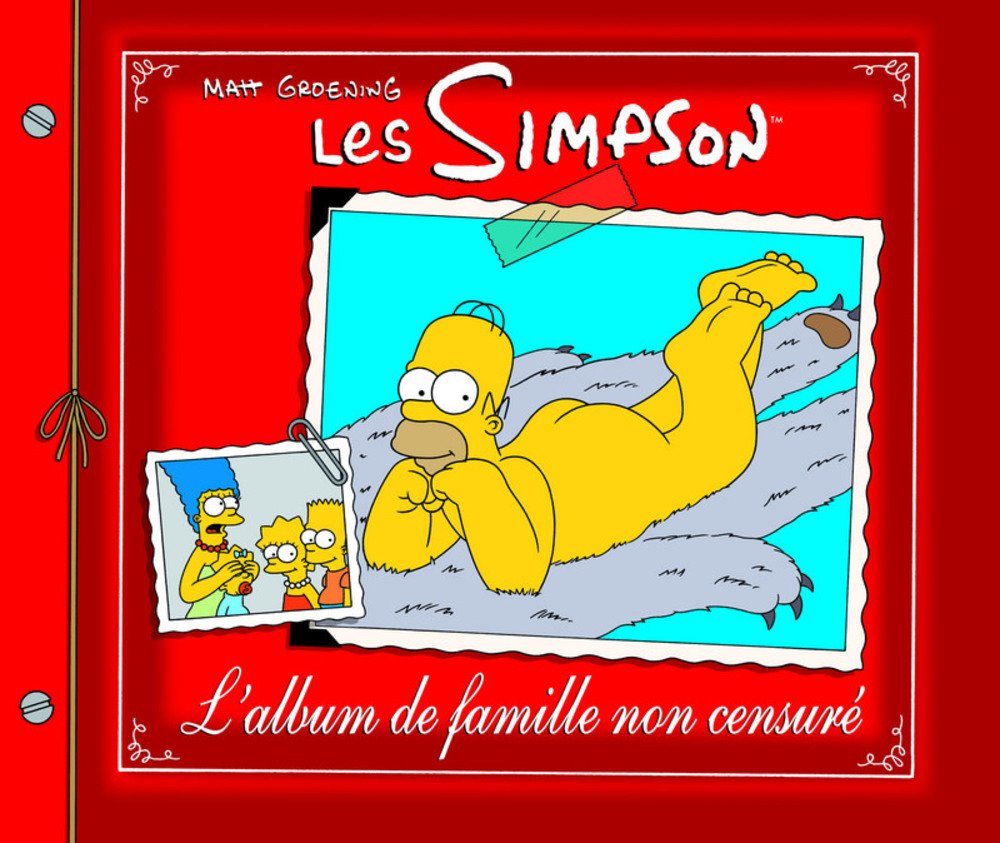 jaquette album Les Simpson, album de famille non censuré