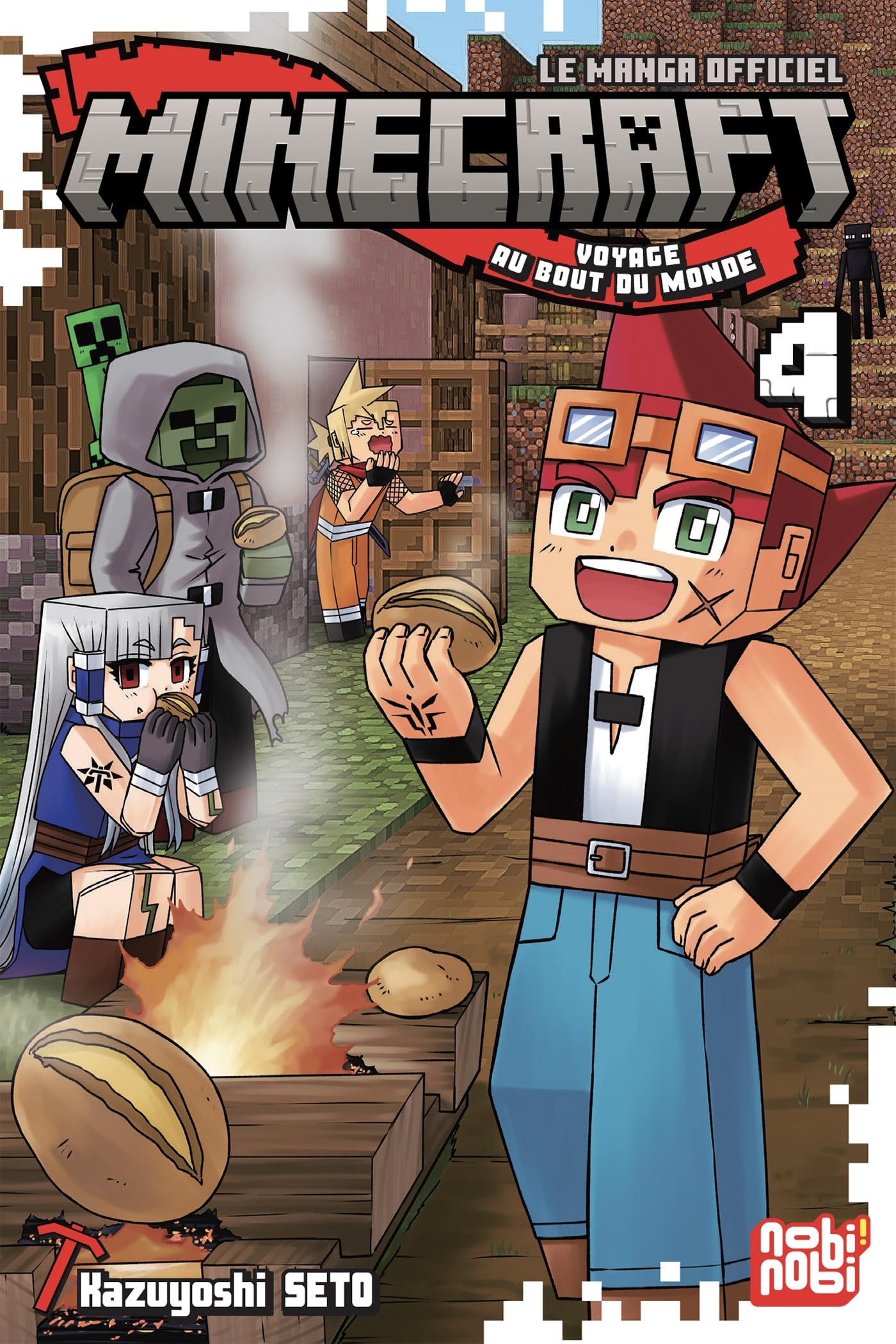 jaquette album Minecraft, le manga officiel - Voyage au bout du monde T04