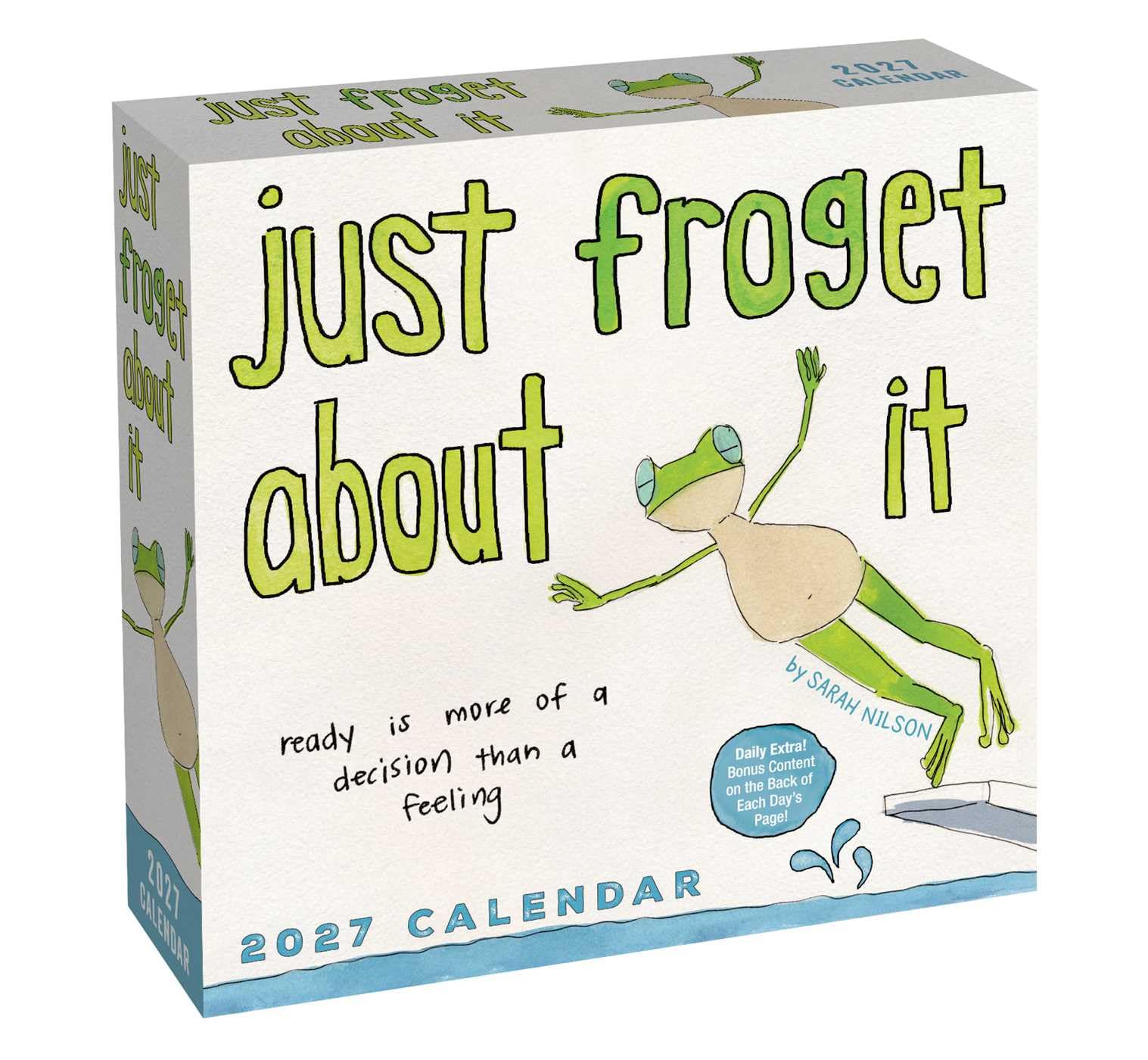 jaquette livre Just Froget About It 2027 Day-to-Day Calendar