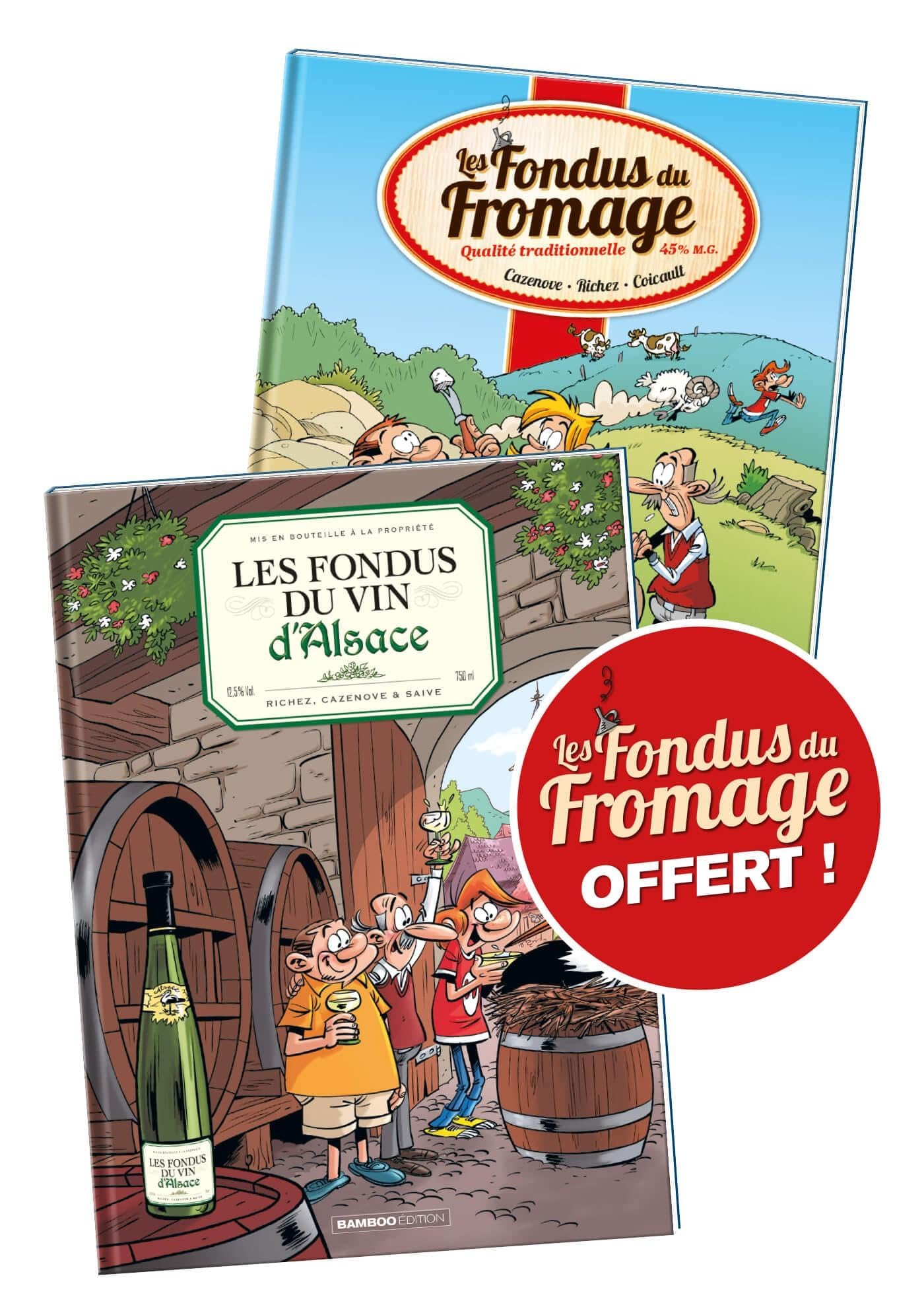 jaquette album Les Fondus du vin : Alsace + Fondus du fromage offert