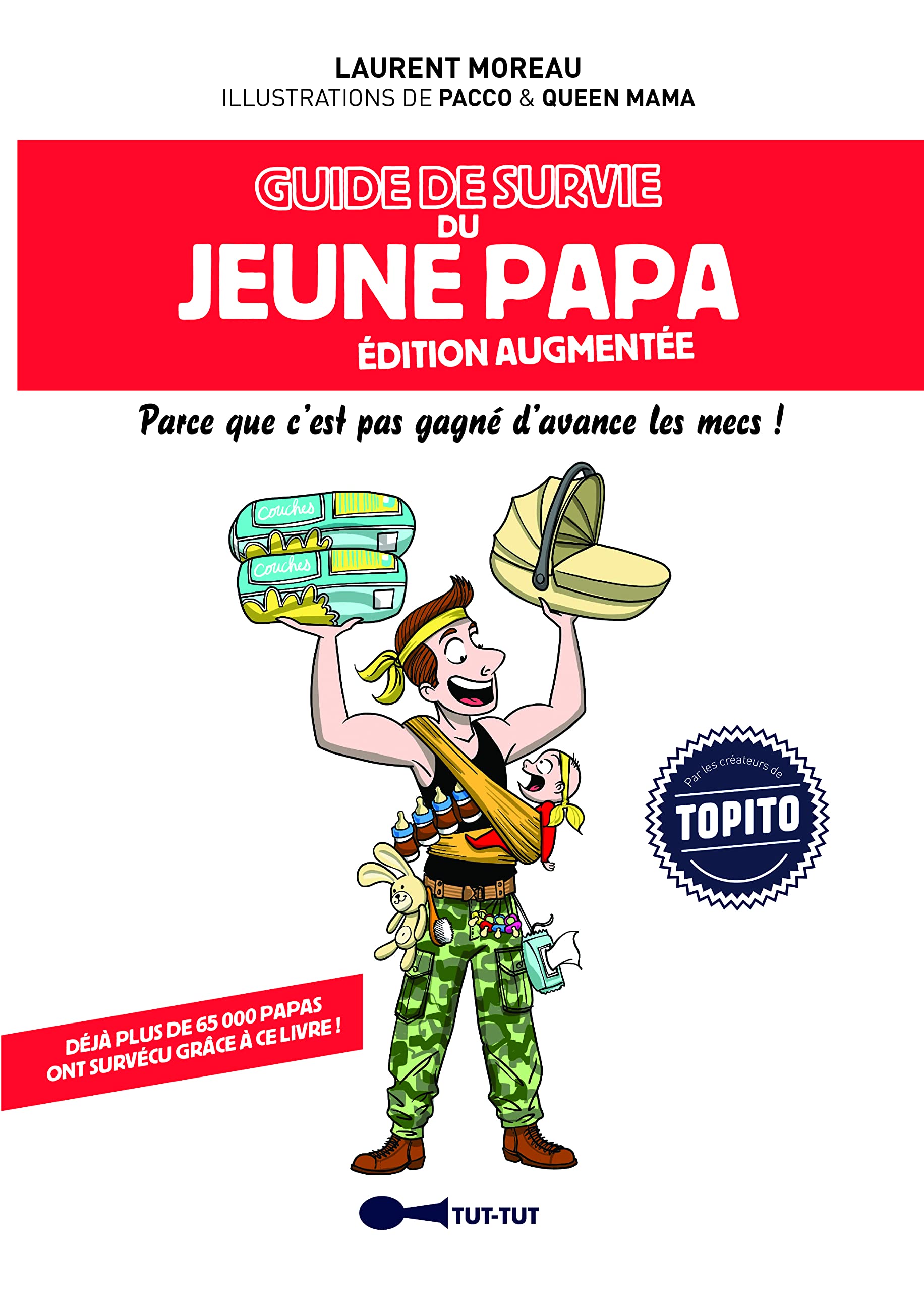 jaquette album Guide de survie du jeune papa illustré: parce que c'est pas gagné d'avance les mecs !