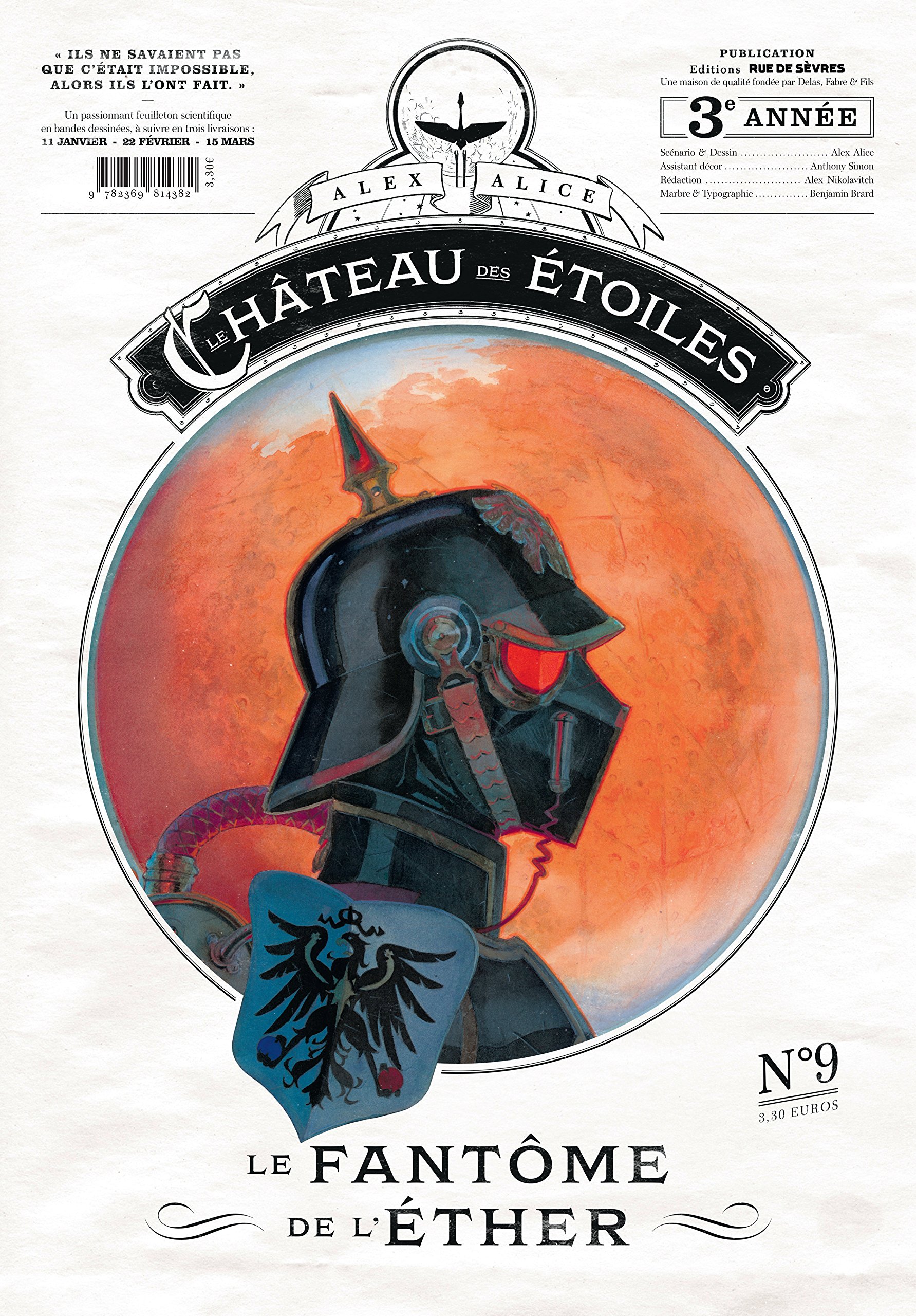 jaquette album Le château des étoiles - Gazette numéro 9: Le fantôme de l'Ether