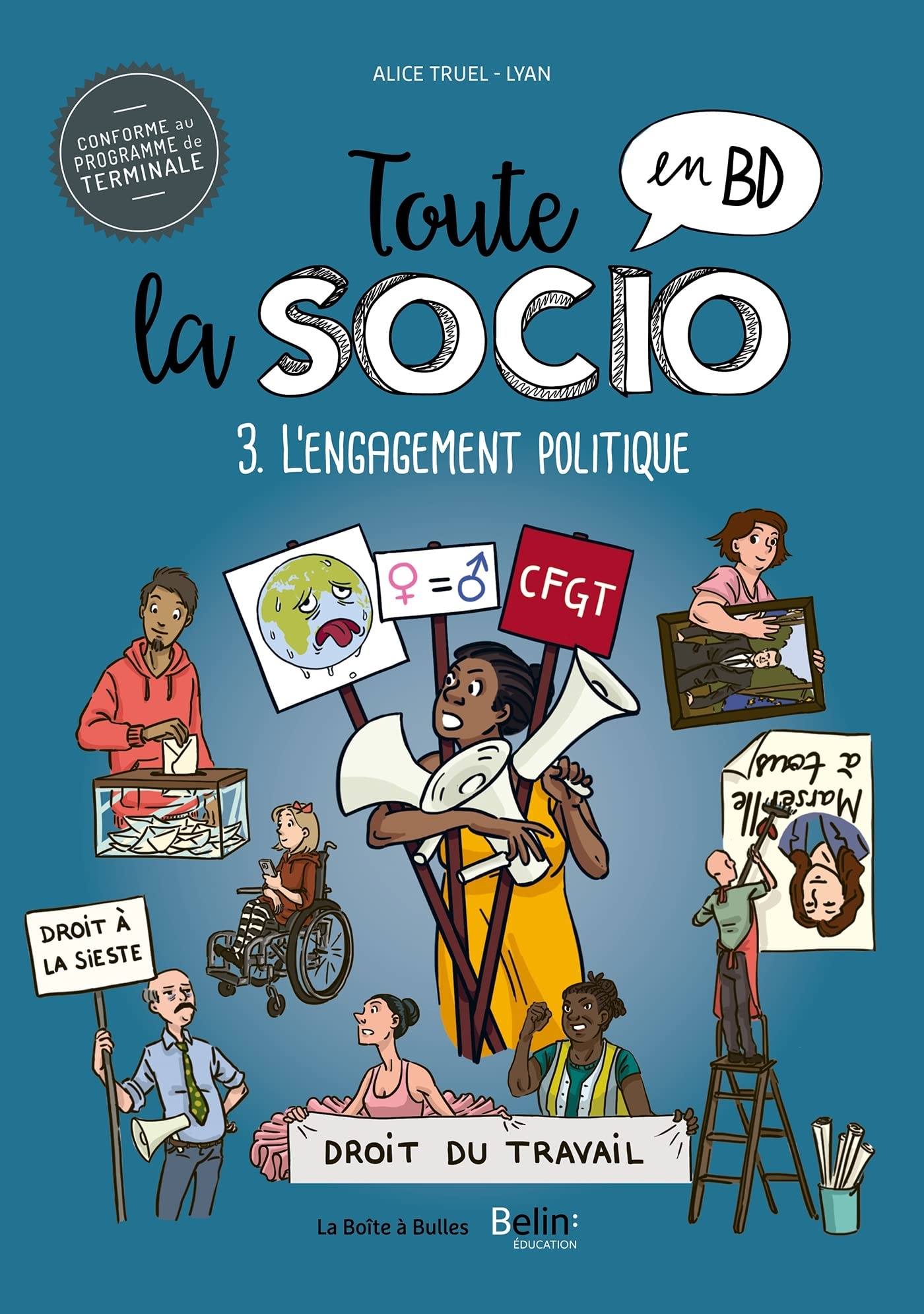 jaquette album Toute la socio en BD T3 : L'engagement politique