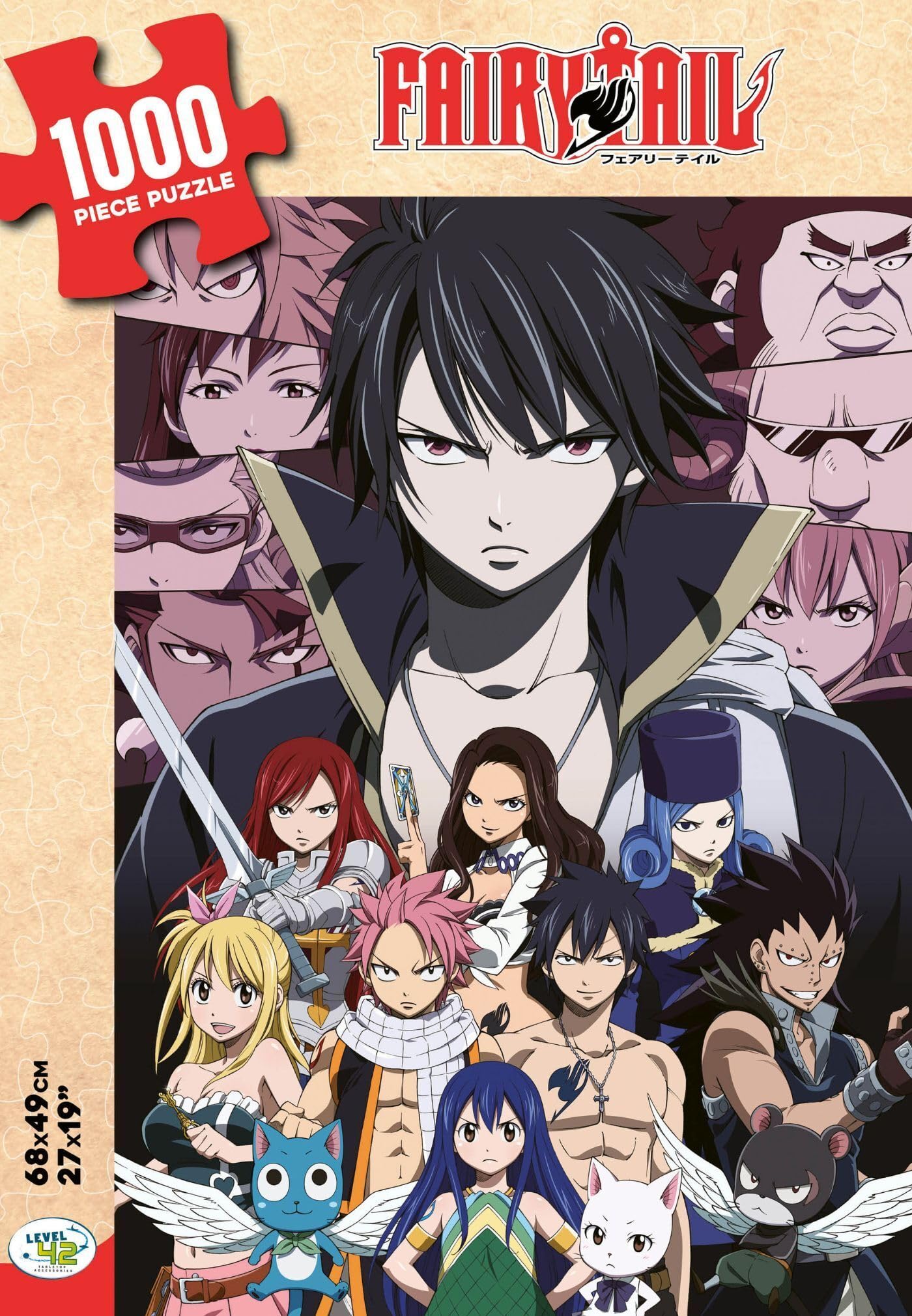 jaquette livre Don't Panic Games Level 42 | Fairy Tail | Puzzle 1000 pièces | Jeu de Patience et de Réflexion | 70x50 cm