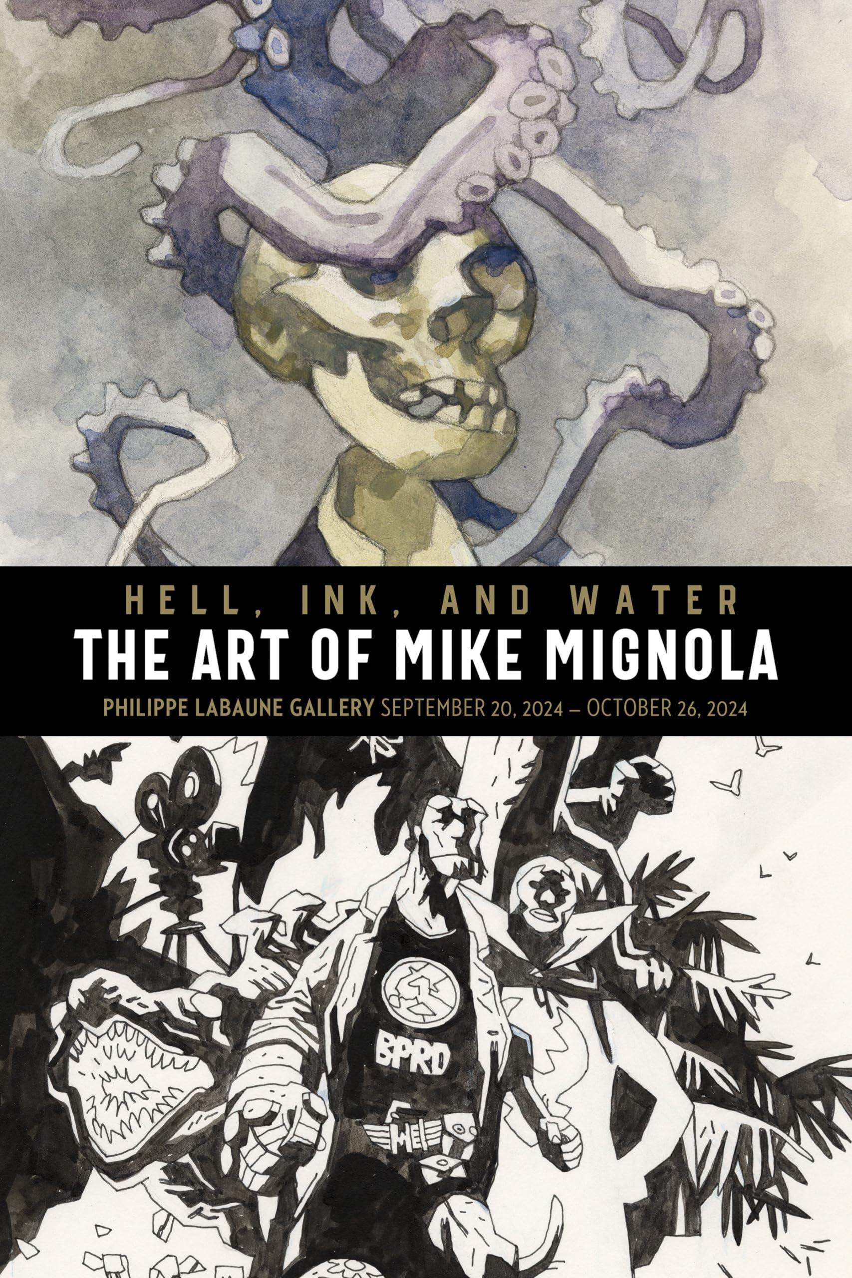 jaquette album Hell, Ink & Water: The Art of Mike Mignola