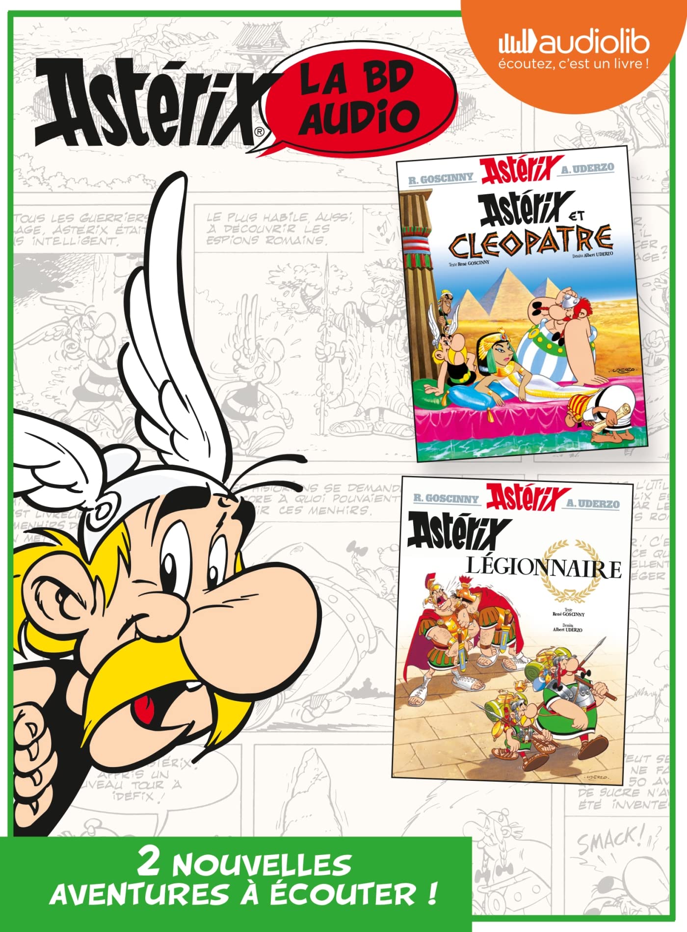 jaquette album Astérix et Cléopatre / Astérix Légionnaire: Livre audio 2 CD Audio