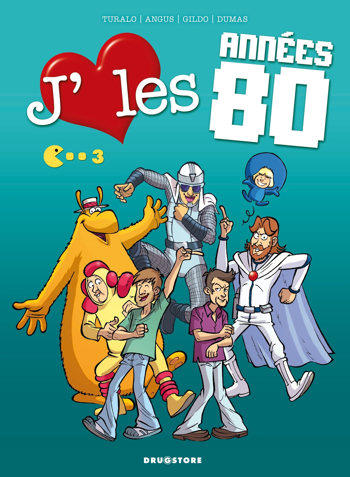 jaquette album J'aime les années 80 - Tome 03: Lambada Boum !