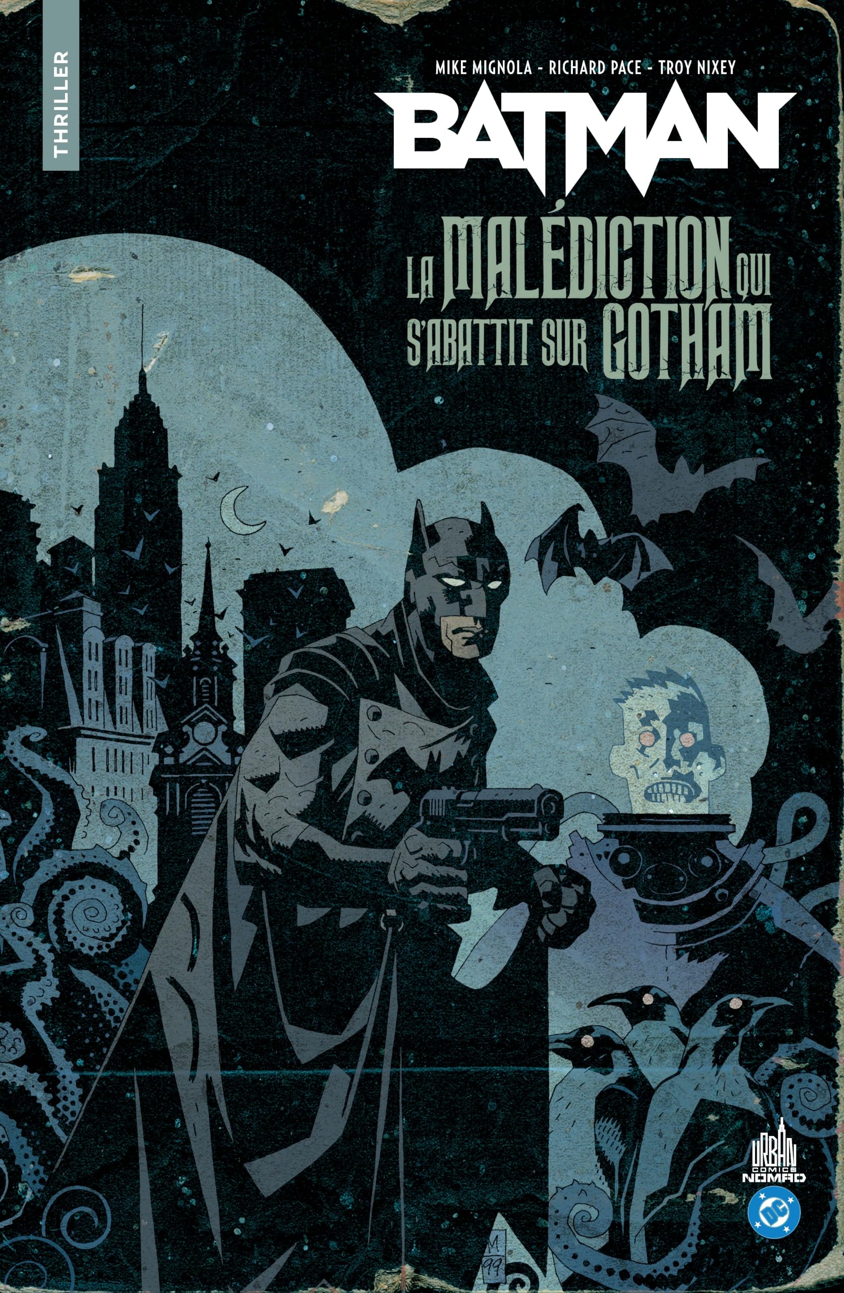 jaquette album Urban comics Nomad : Batman - La Malédiction qui s'abattit sur Gotham