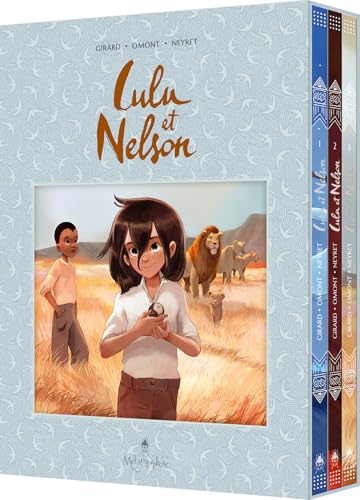 jaquette album Lulu Et Nelson Tomes 1 À 3 - Coffret En 3 Volumes, Avec 3 Posters En Cadeau - Tome 1, Cap Sur L'afrique - Tome 2, Le Royaume Des Lions - Tome 3, La Lionne Blanche